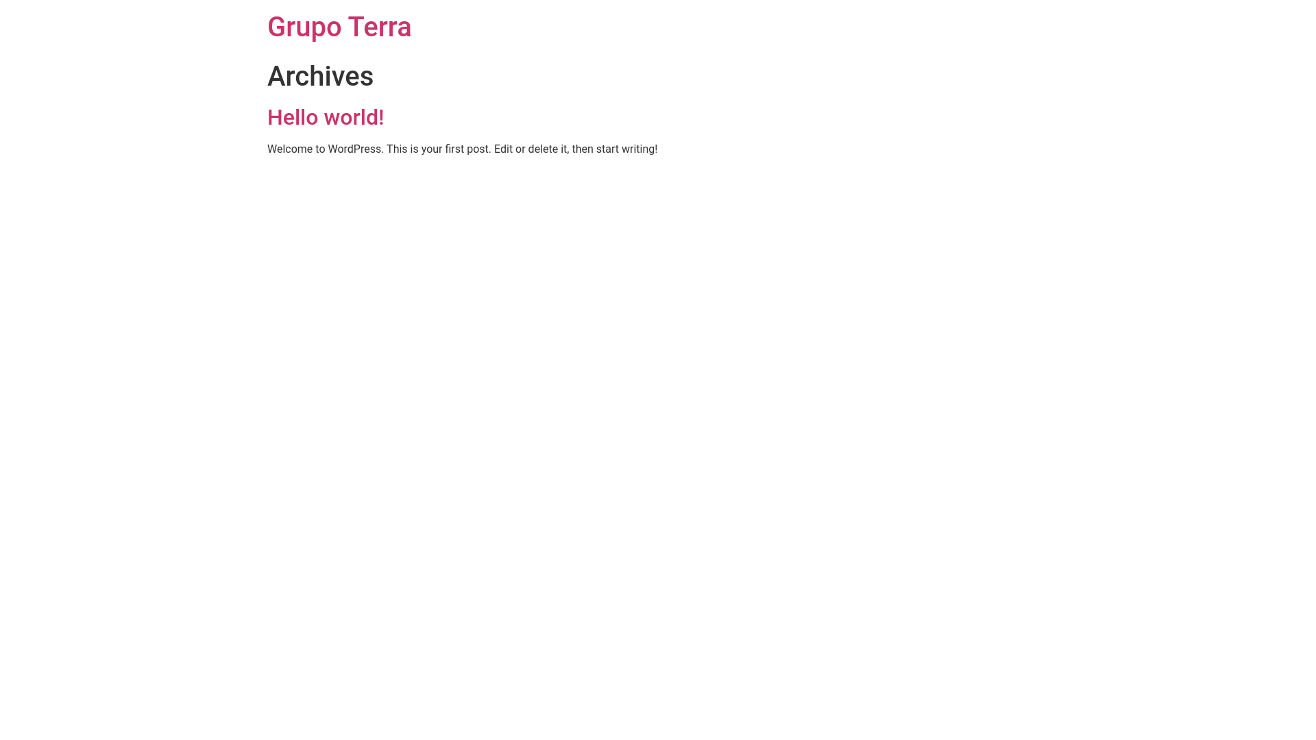website screenshot of https://terra-grupo.com/