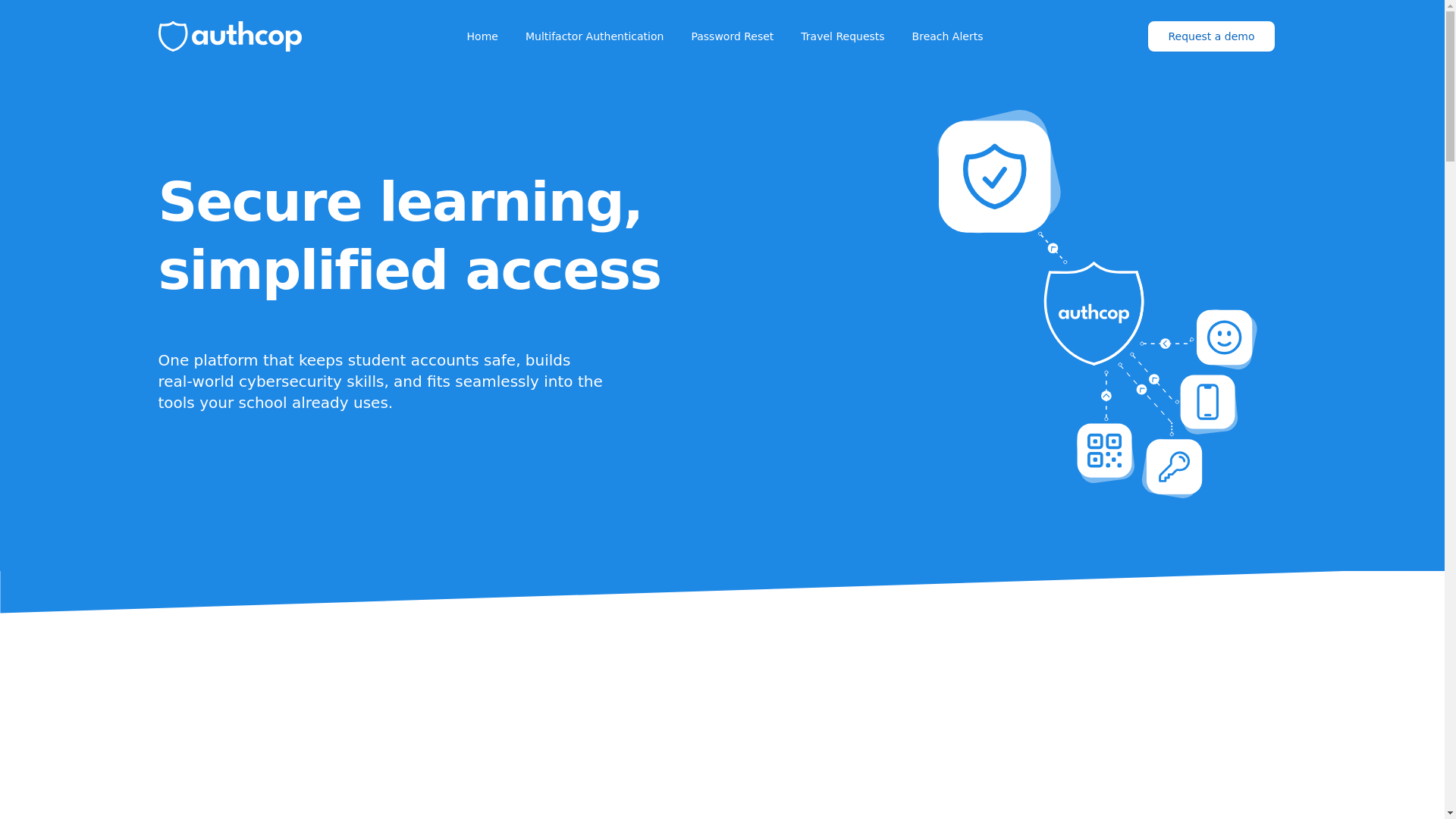 website screenshot of https://authcop-website.pages.dev/