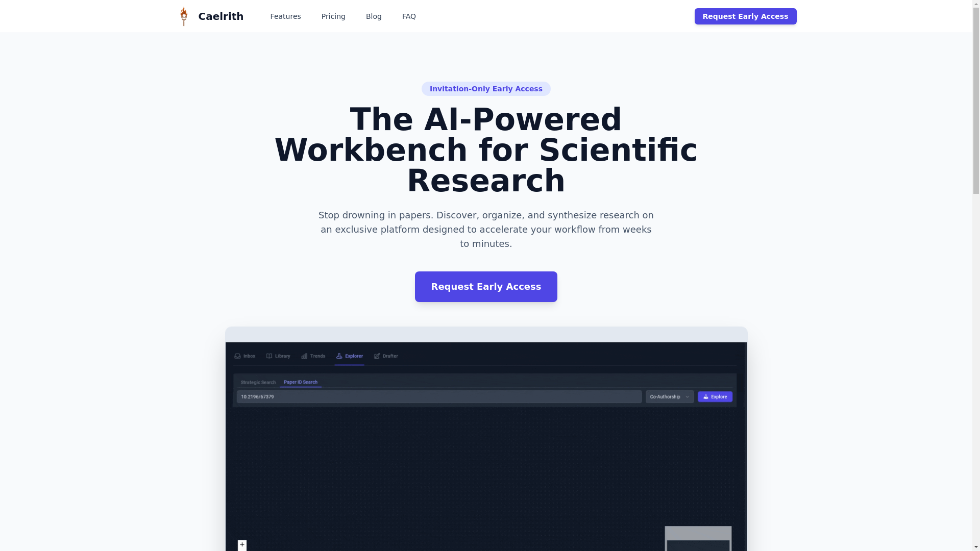 website screenshot of https://caelrith-website.pages.dev/