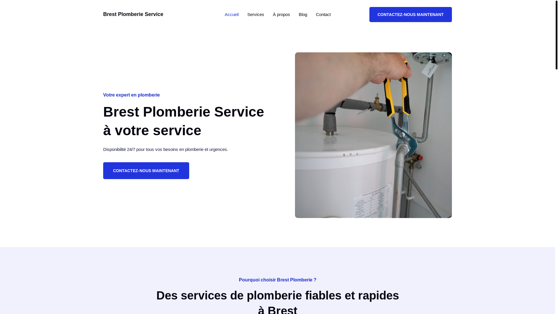 website screenshot of https://brestplomberieservice.fr/
