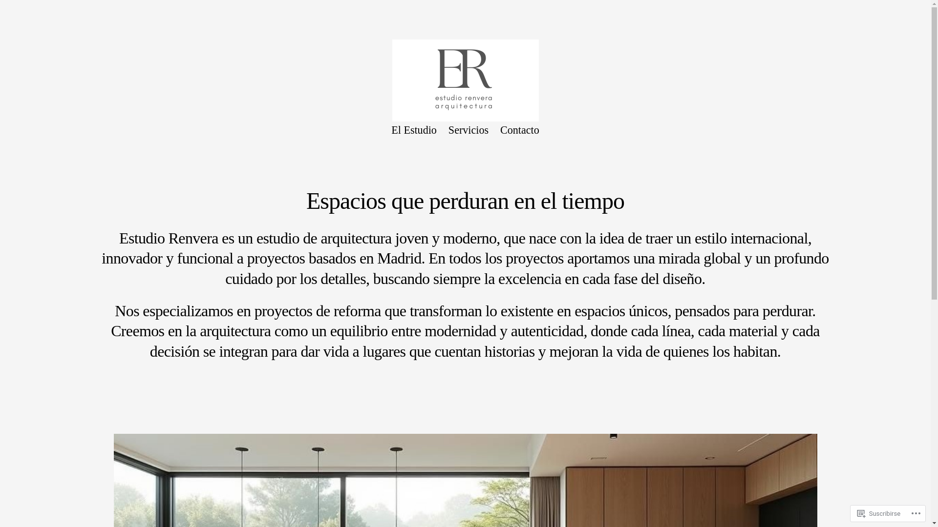 website screenshot of https://estudiorenvera.com/