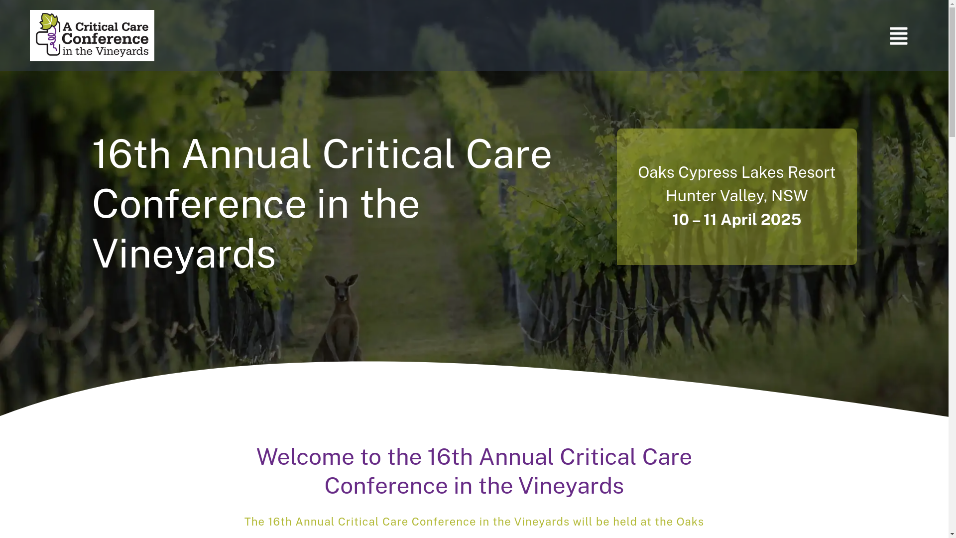 website screenshot of https://criticalcarevineyards.online/