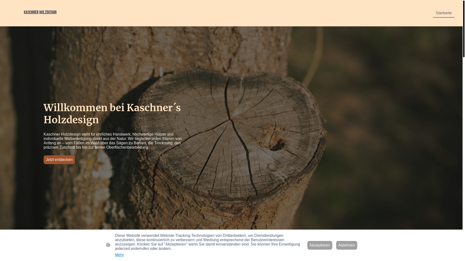 website screenshot of https://holz-kaschner.de/