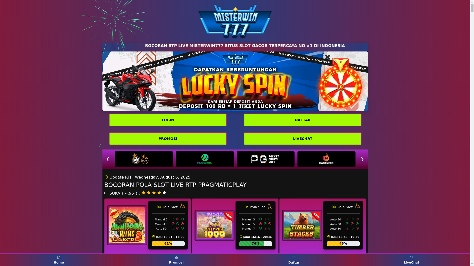 website screenshot of https://rtpmisterwin777-2.pages.dev/