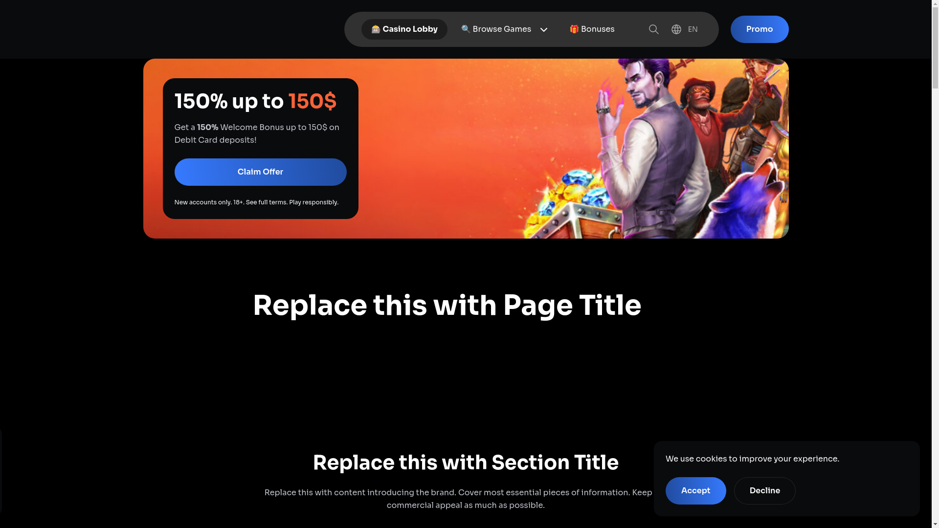website screenshot of https://gogransinocasino.com/
