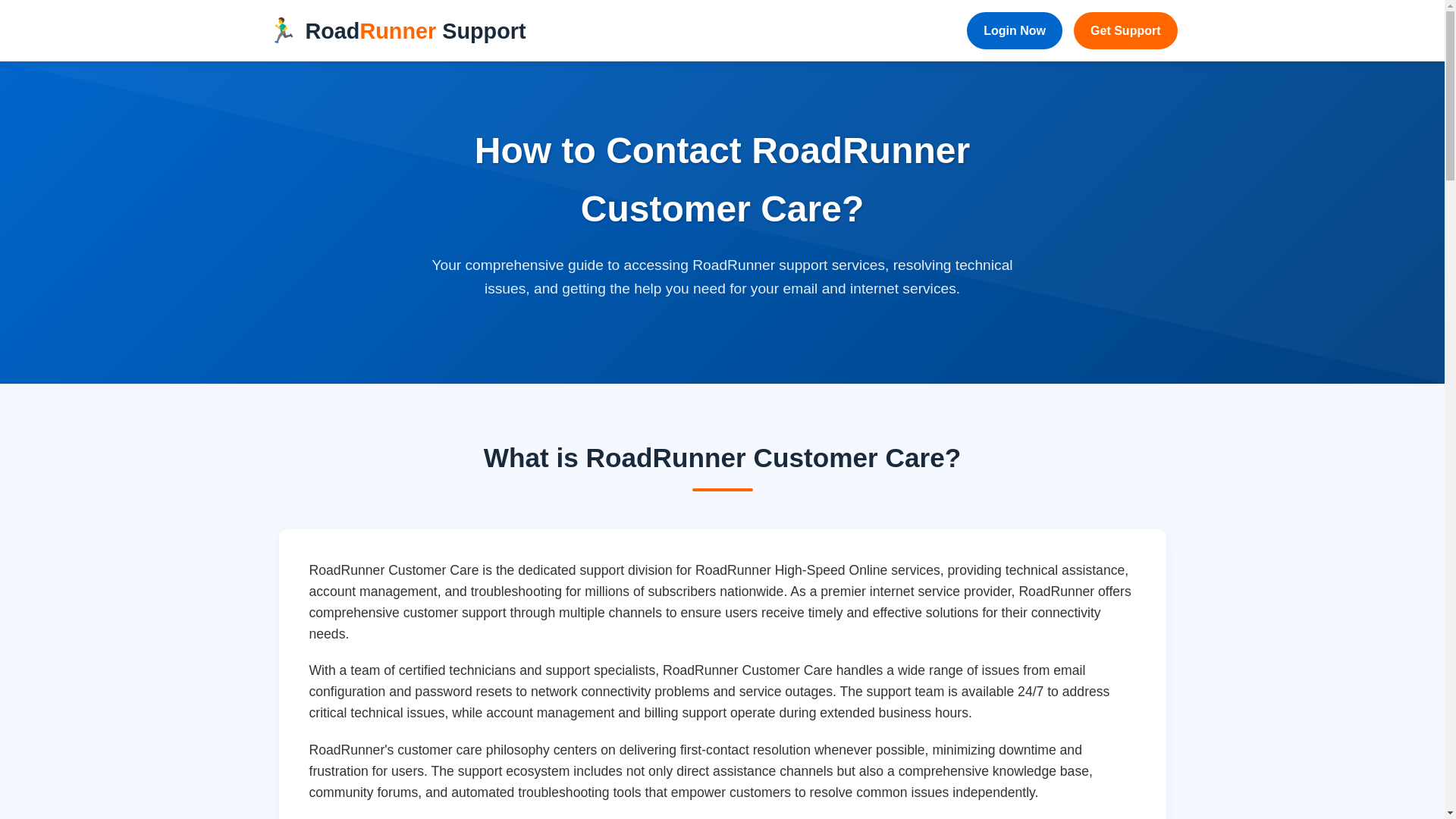 website screenshot of https://roadrunnercustomercare.pages.dev/