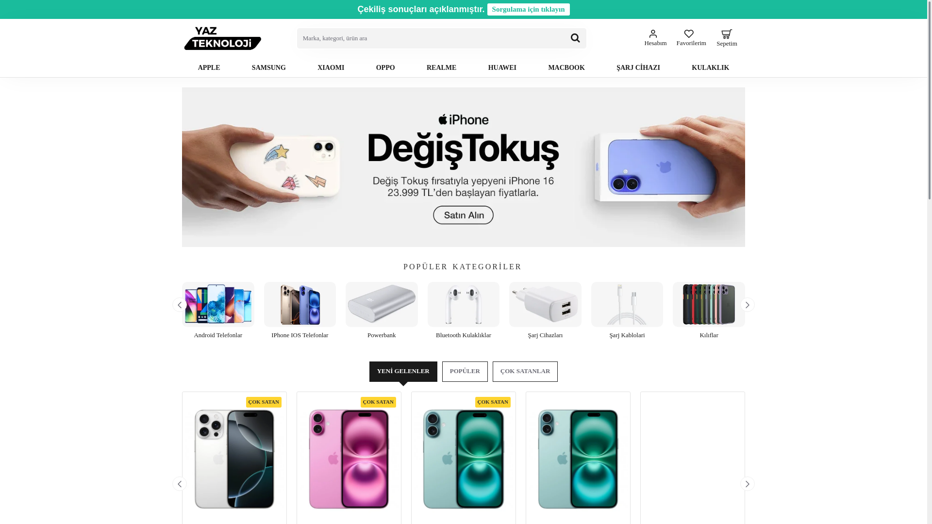 website screenshot of https://myrateknoloji.com/