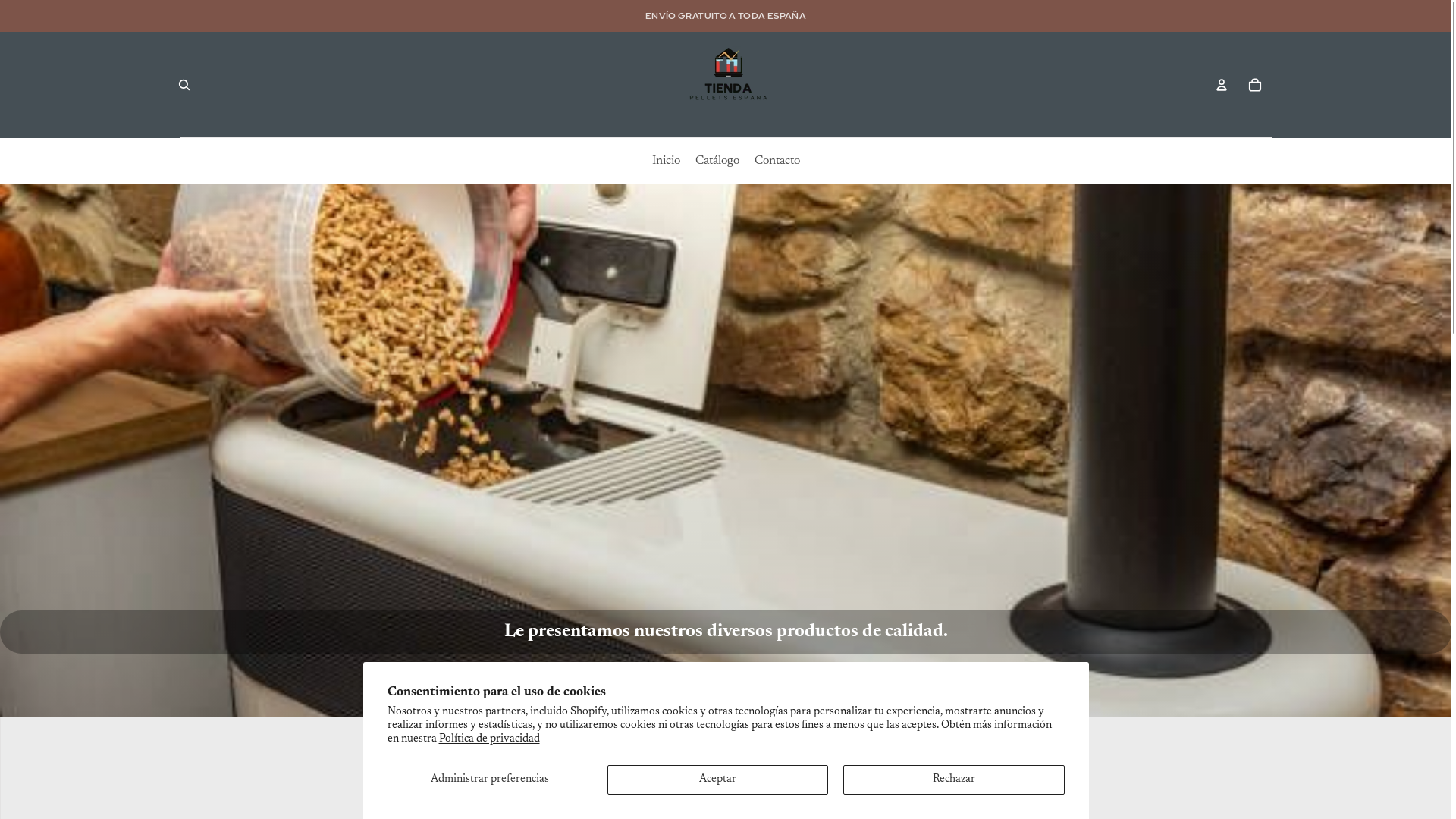 website screenshot of https://tienda-pellet.com/