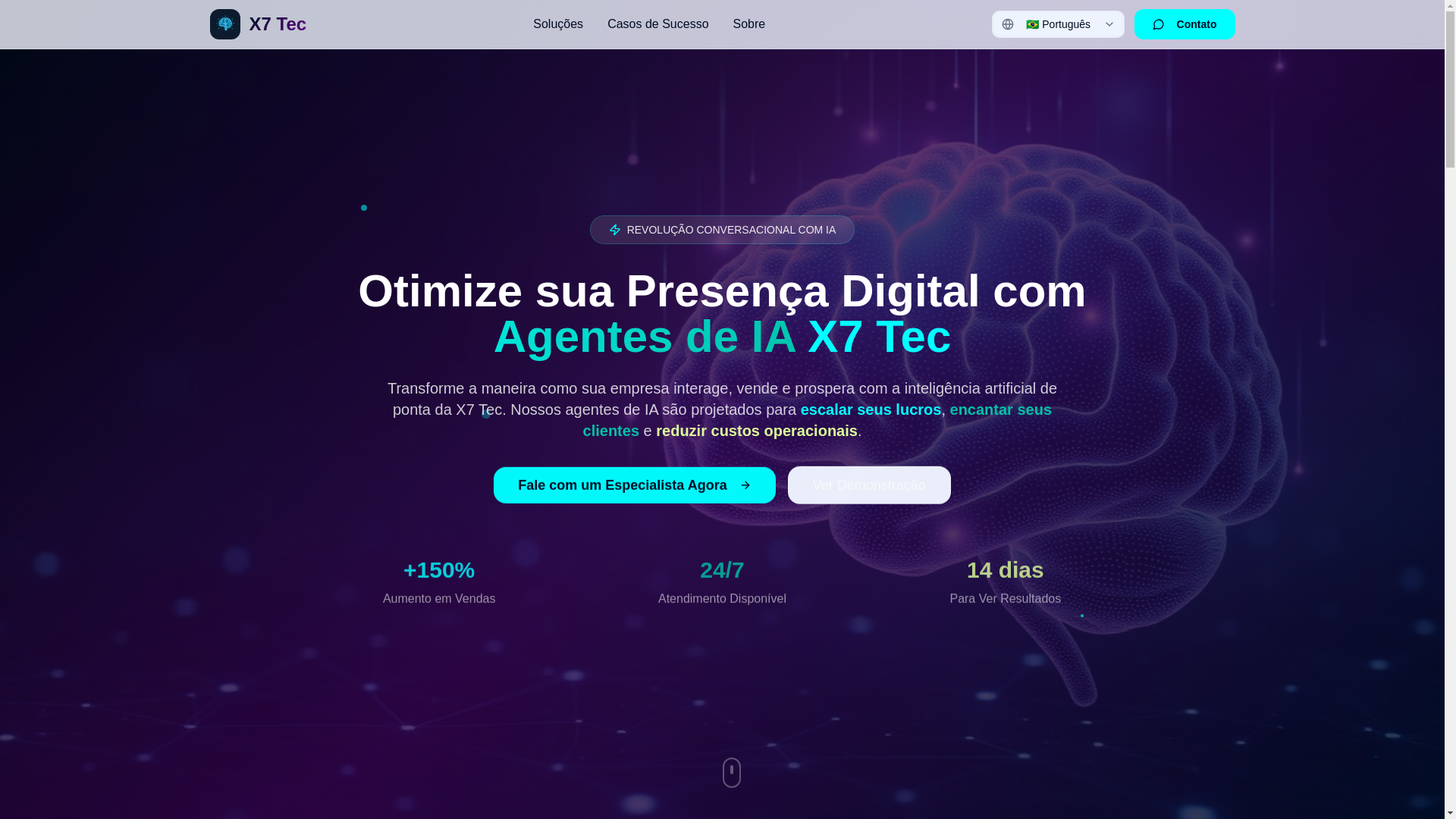 website screenshot of https://x7tec.com/