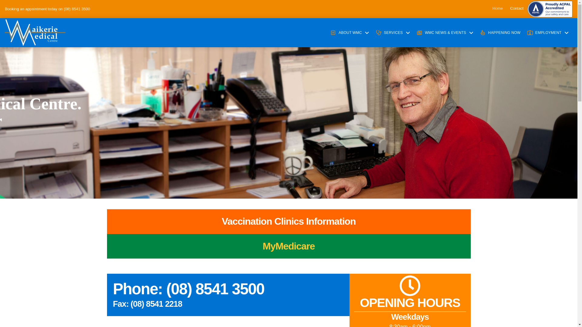 website screenshot of https://waikeriemedical.online/