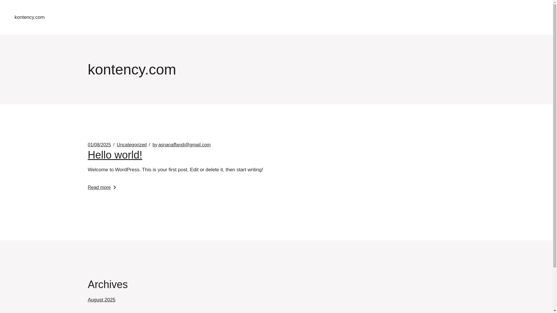 website screenshot of https://kontency.com/