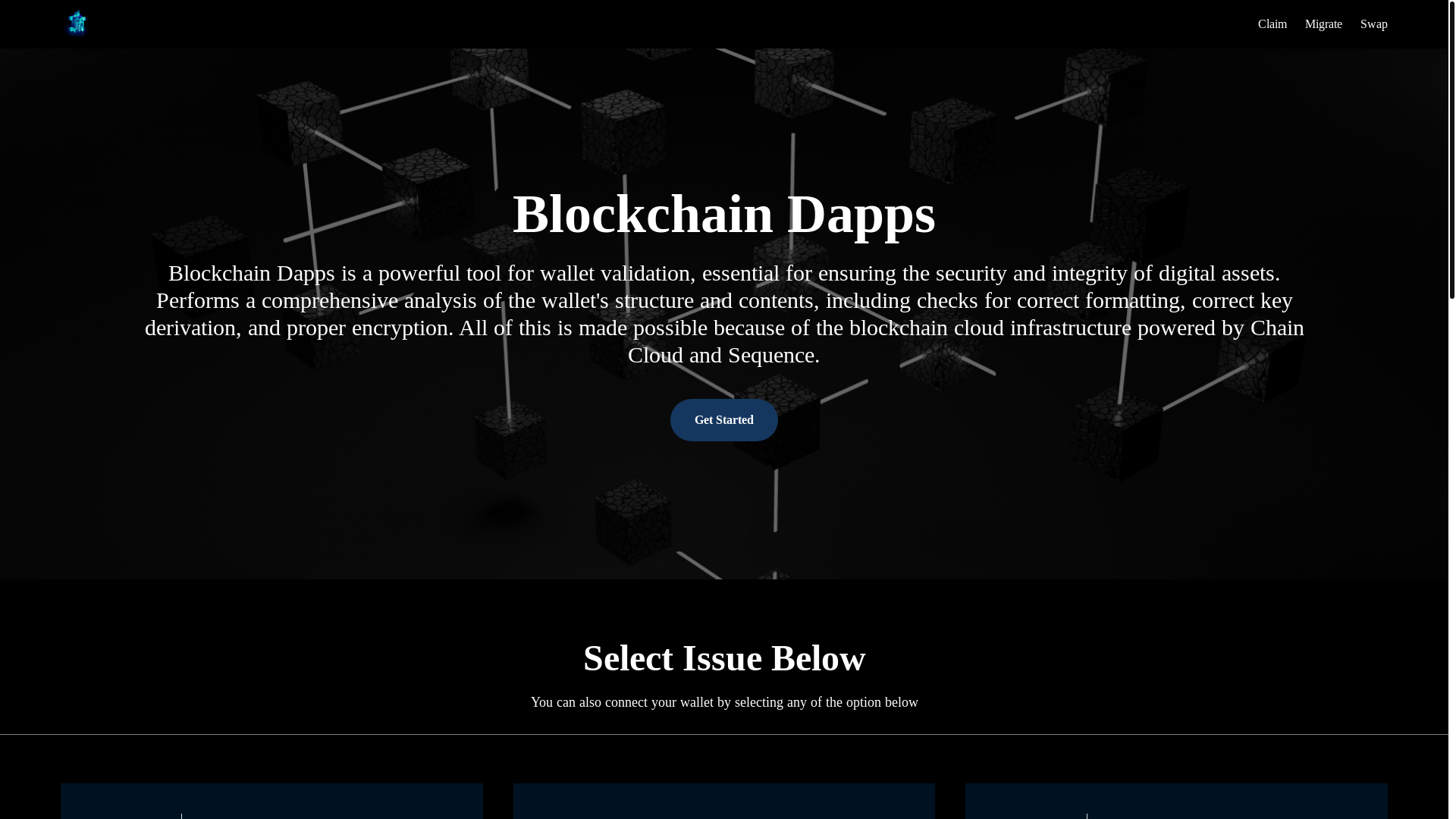 website screenshot of https://bridgewanchain-1e3.pages.dev/