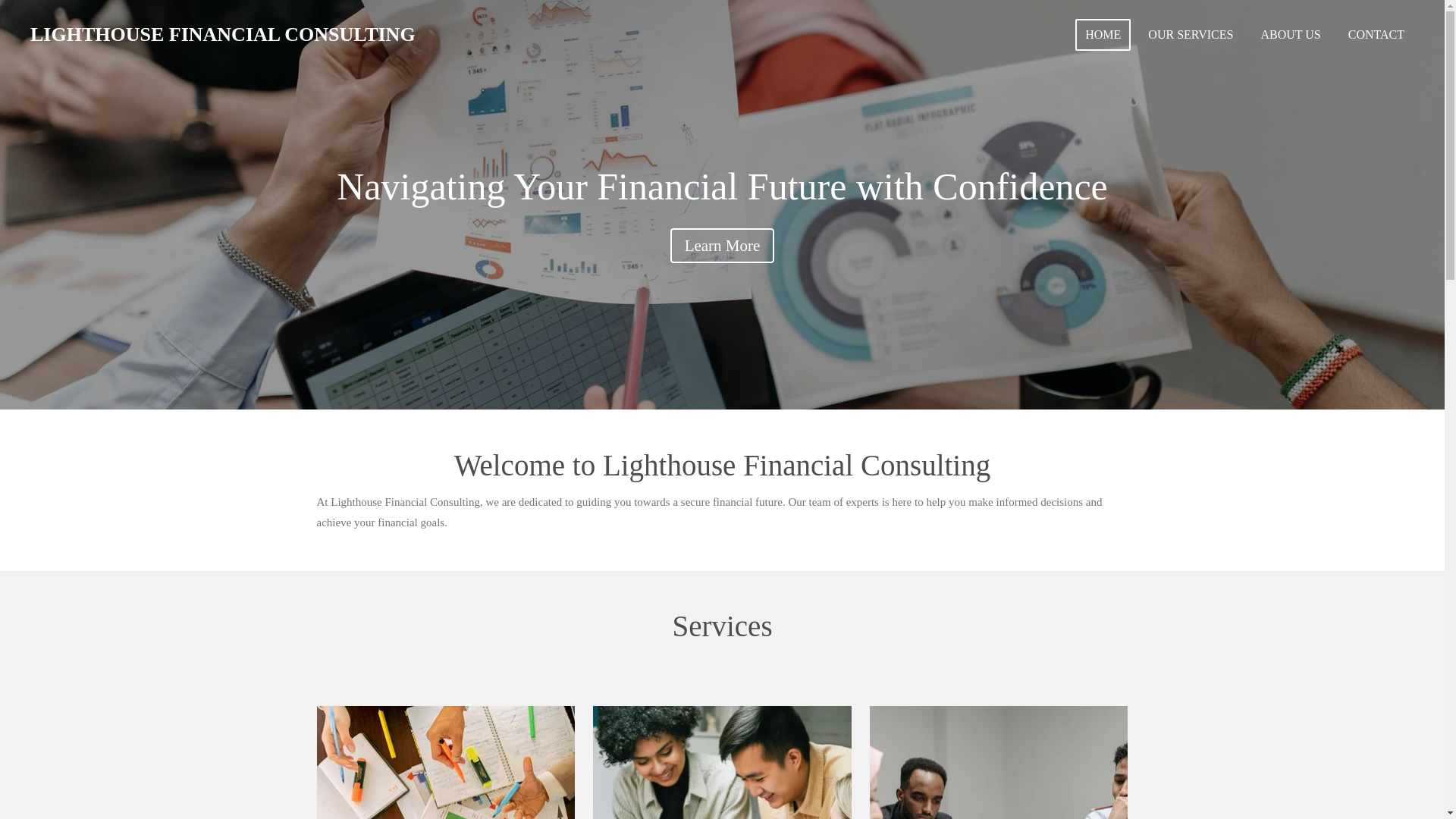 website screenshot of https://lighthousefinancialco.com/