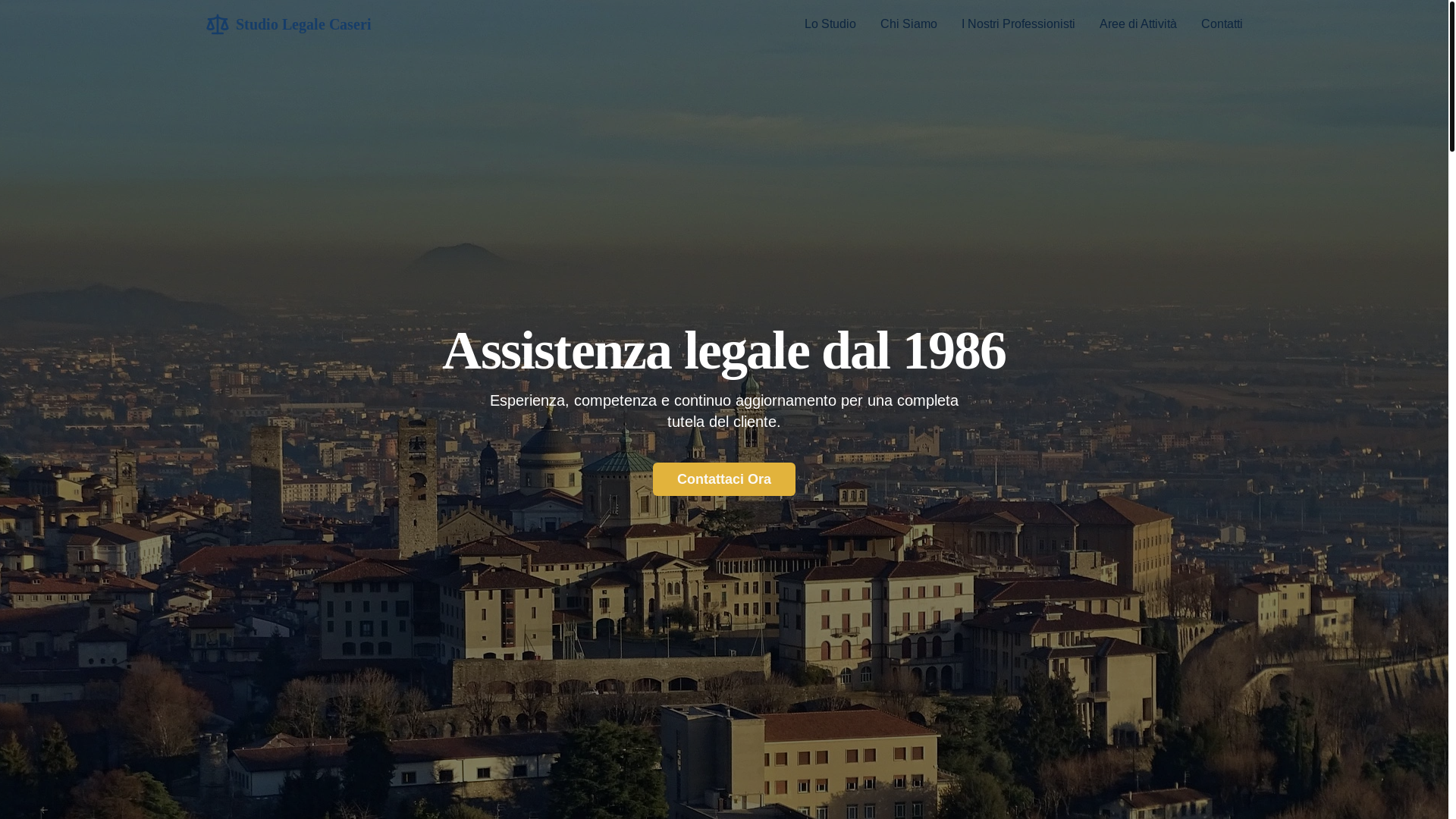 website screenshot of https://studiolegalecaseri.it/