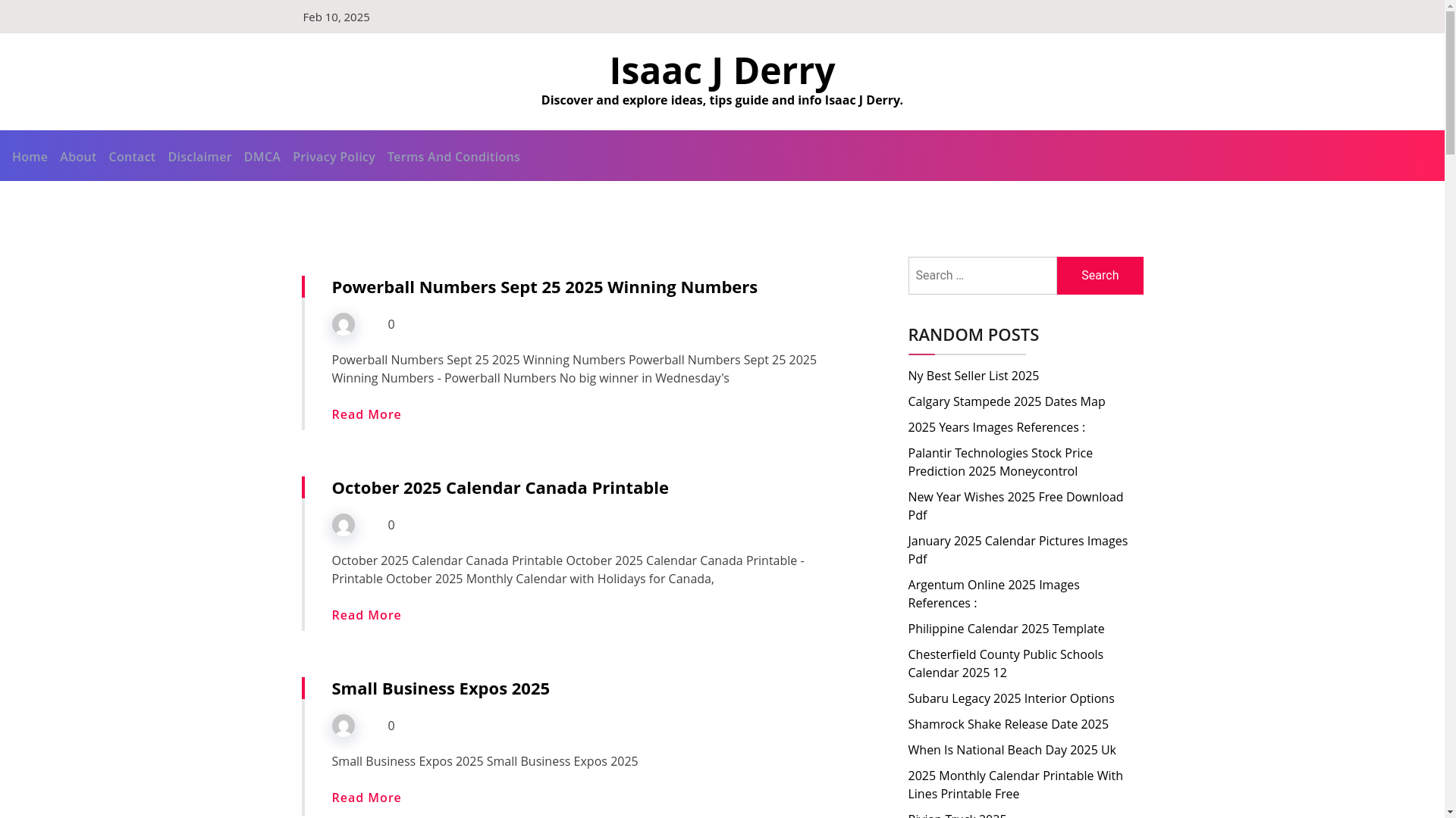 website screenshot of https://isaacjderry.pages.dev/