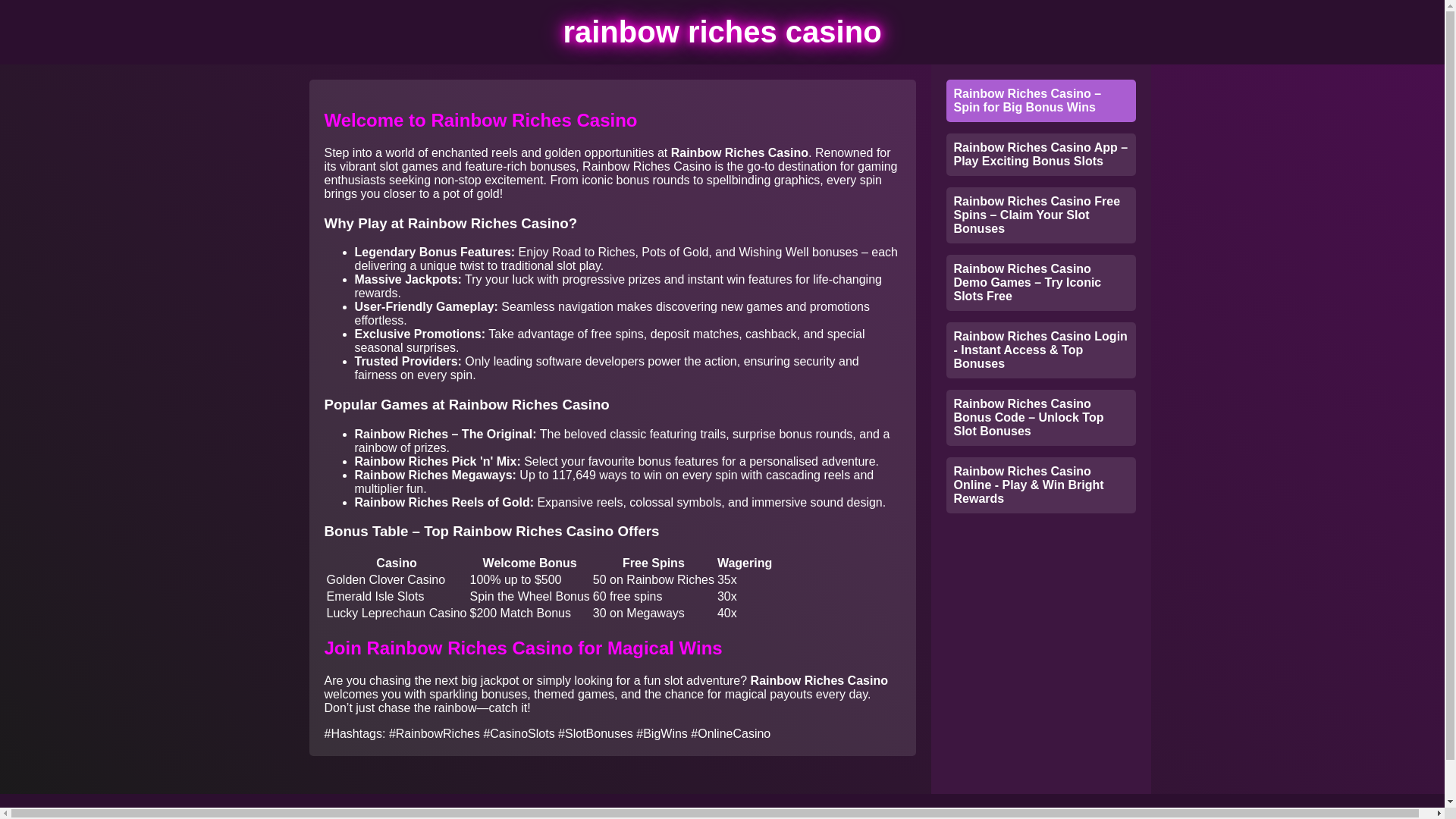 website screenshot of https://rainbow-riches-casinoc6s.pages.dev/