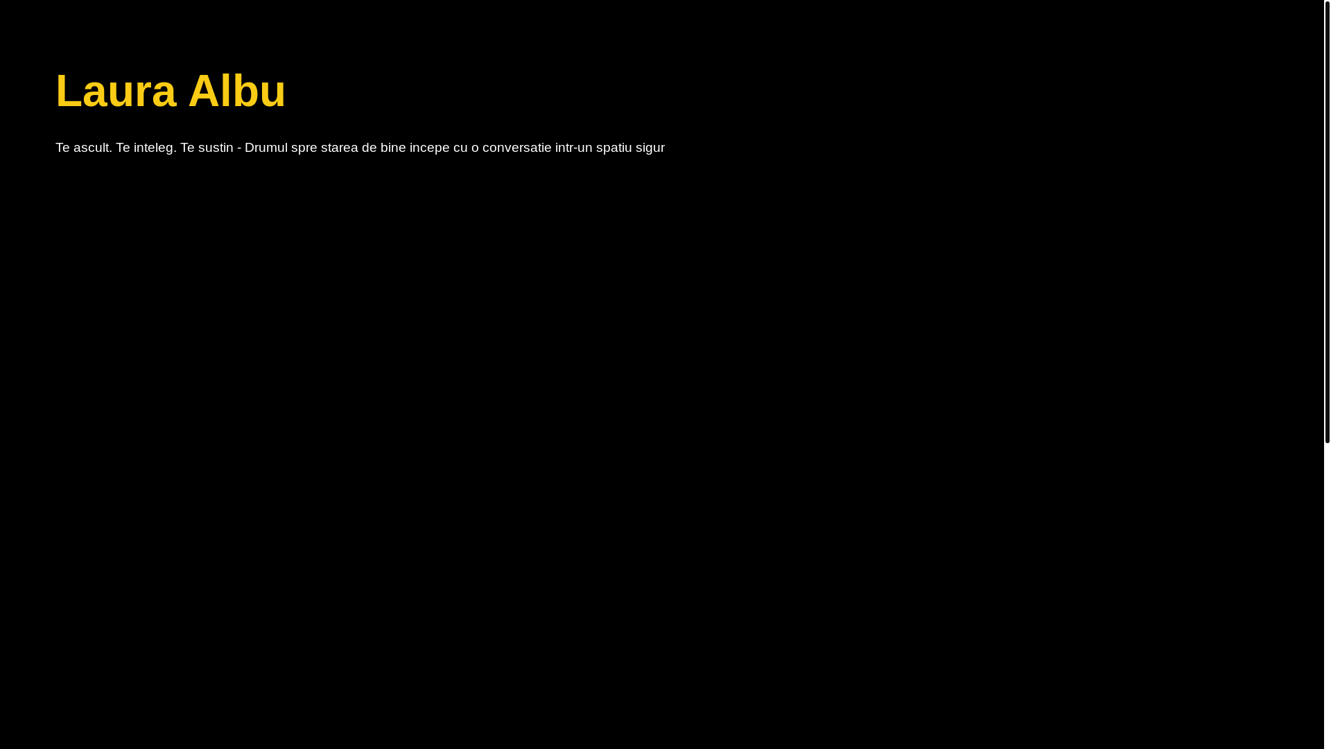 website screenshot of https://lauraalbu-site.pages.dev/