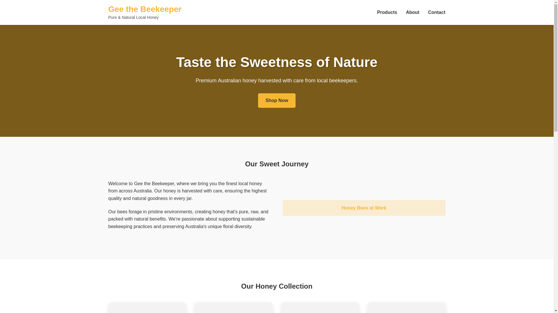 website screenshot of https://geethebeekeeper.pages.dev/
