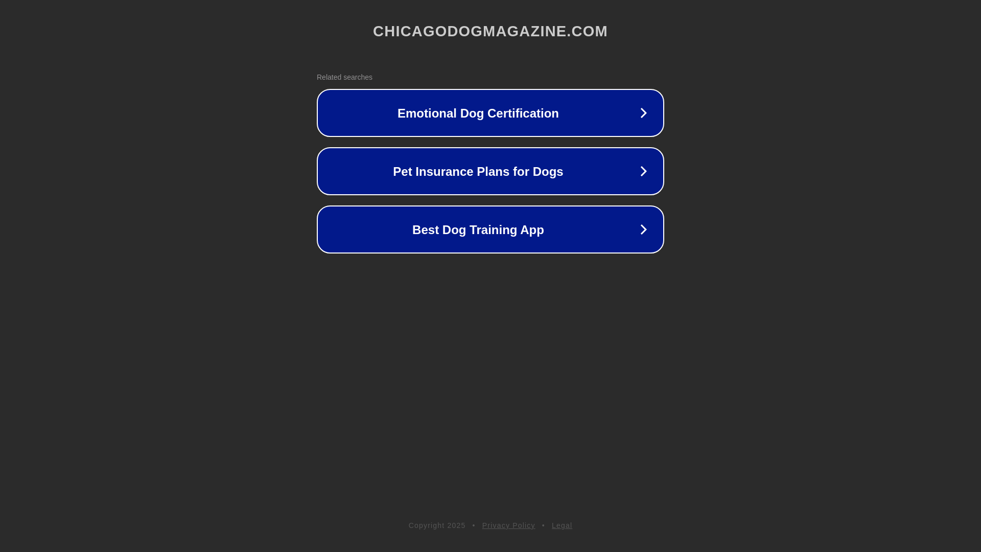 website screenshot of https://chicagodogmagazine.com/