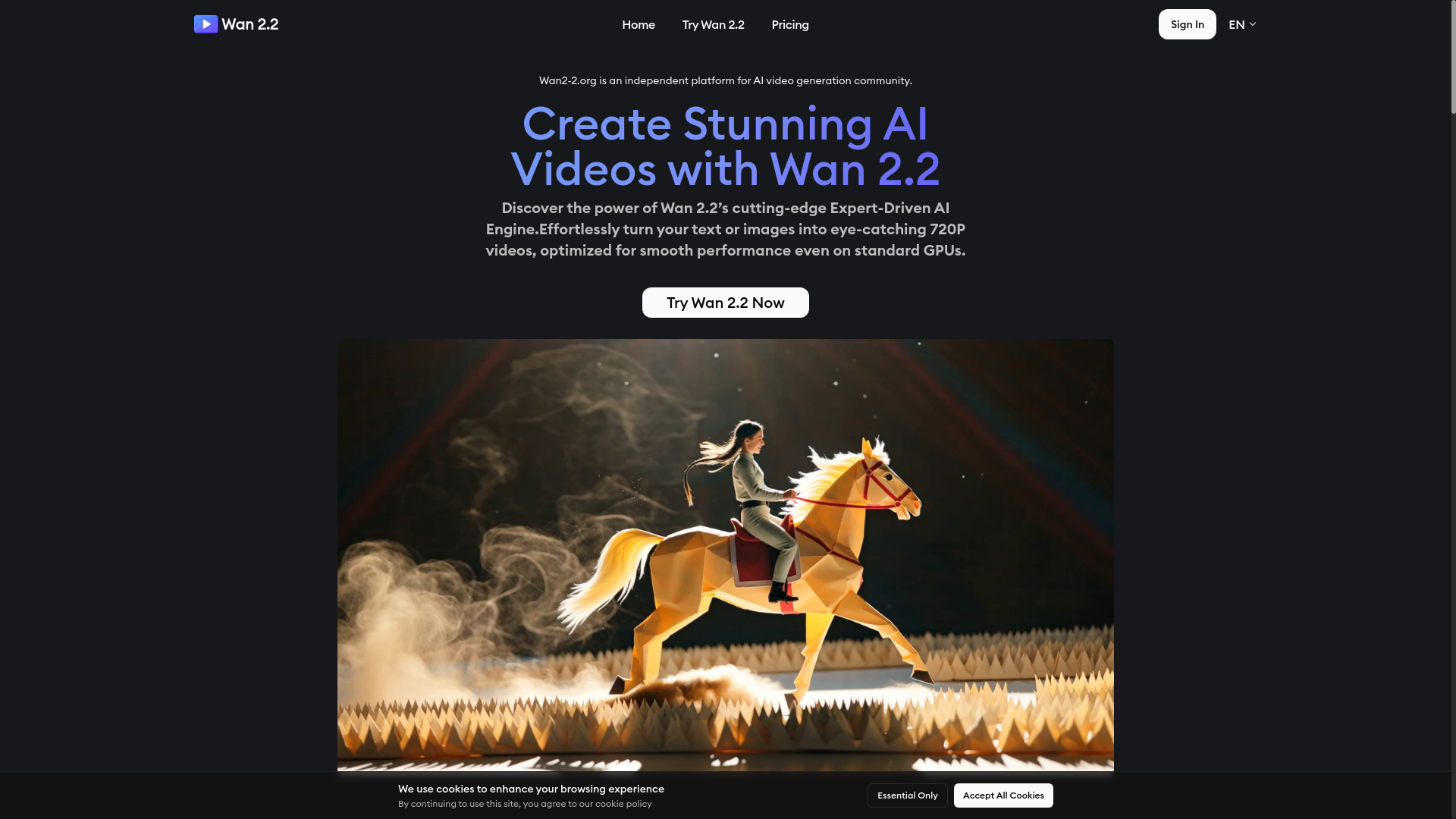 website screenshot of https://wan2-2-org.pages.dev/