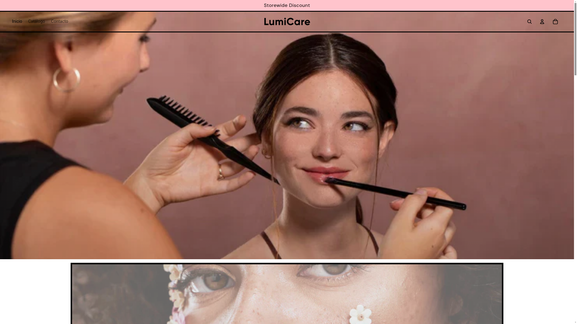 website screenshot of https://skincarelumi.store/