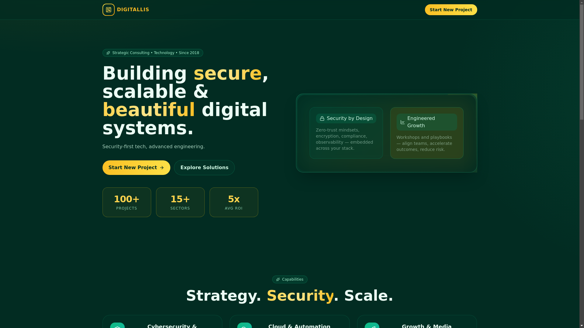 website screenshot of https://www.digitallis.com