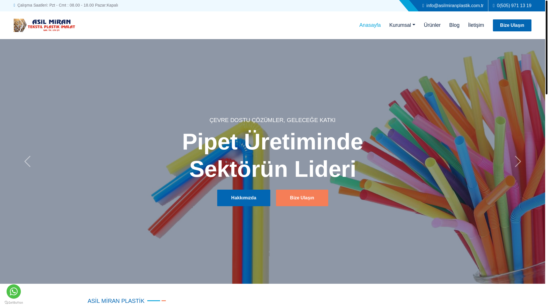 website screenshot of https://asilmiranplastik.com.tr/