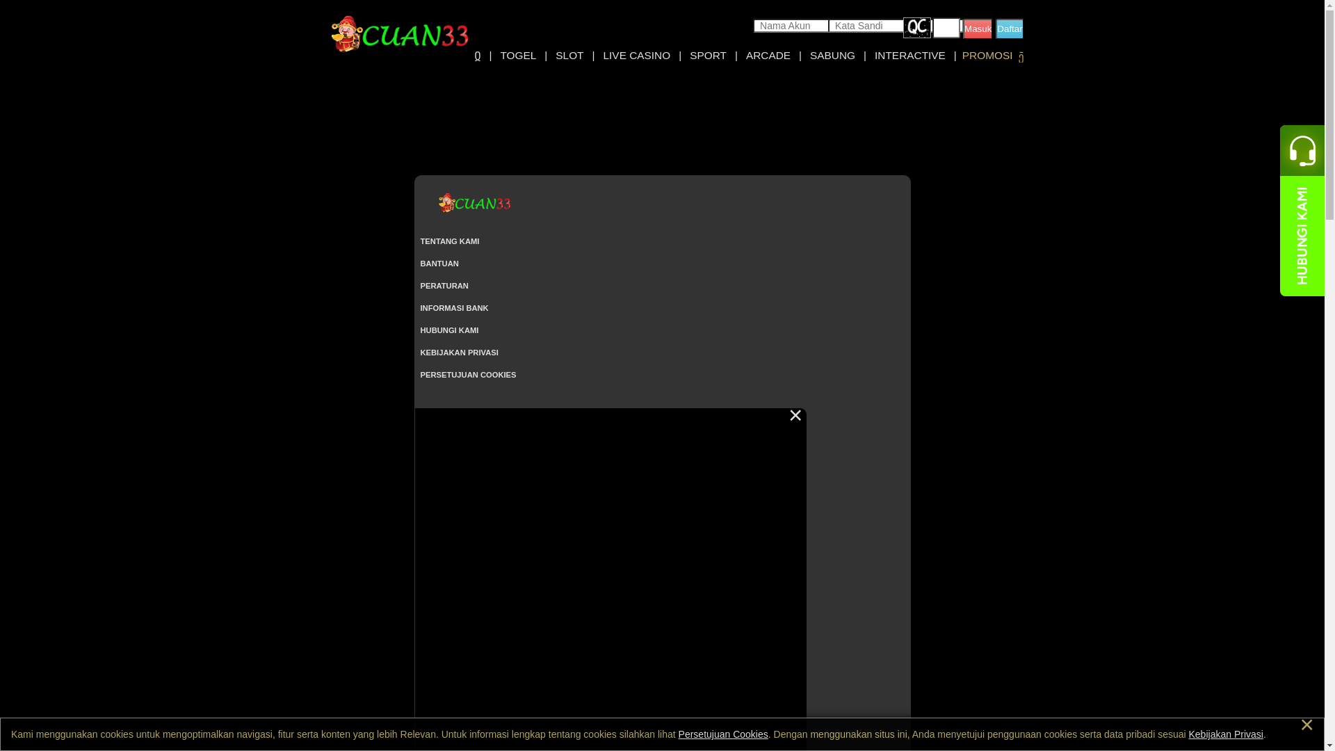 website screenshot of https://cuan33trd.com/