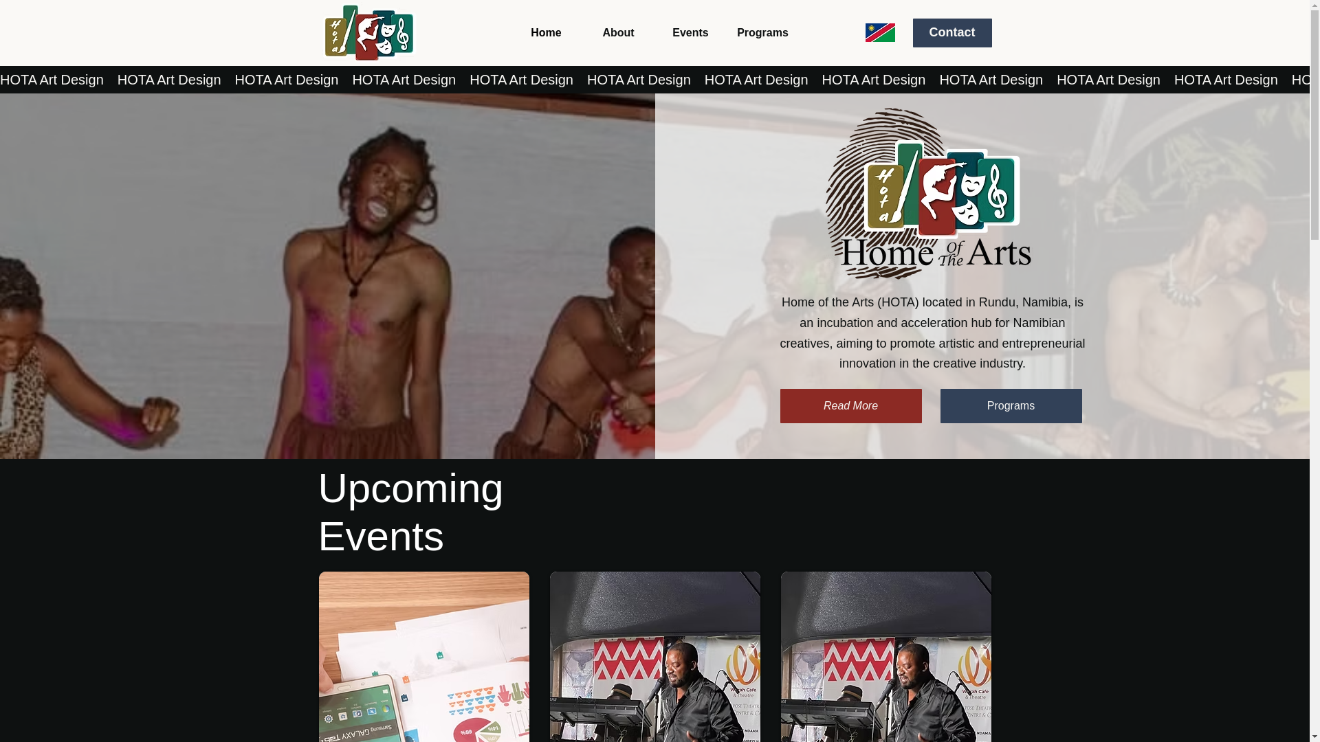 website screenshot of https://hotartdesign.org/
