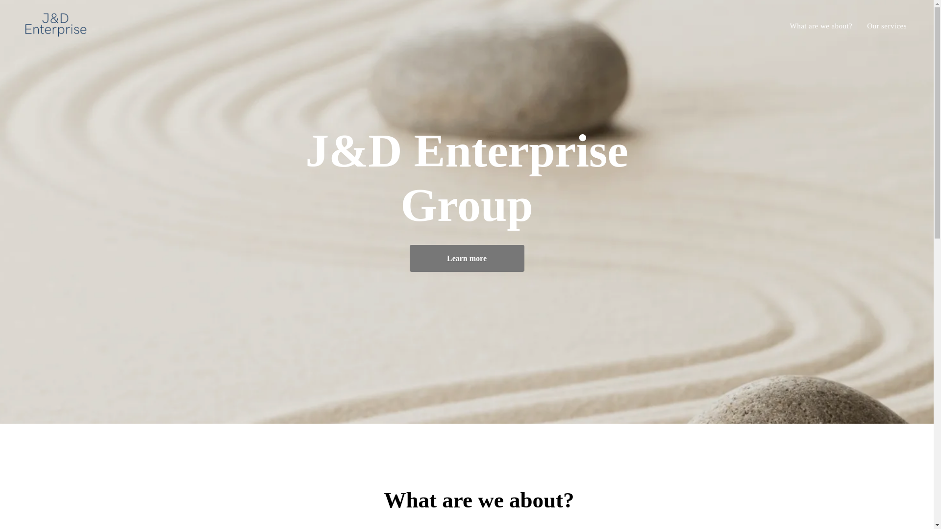website screenshot of https://jdenterprisegroup.org/