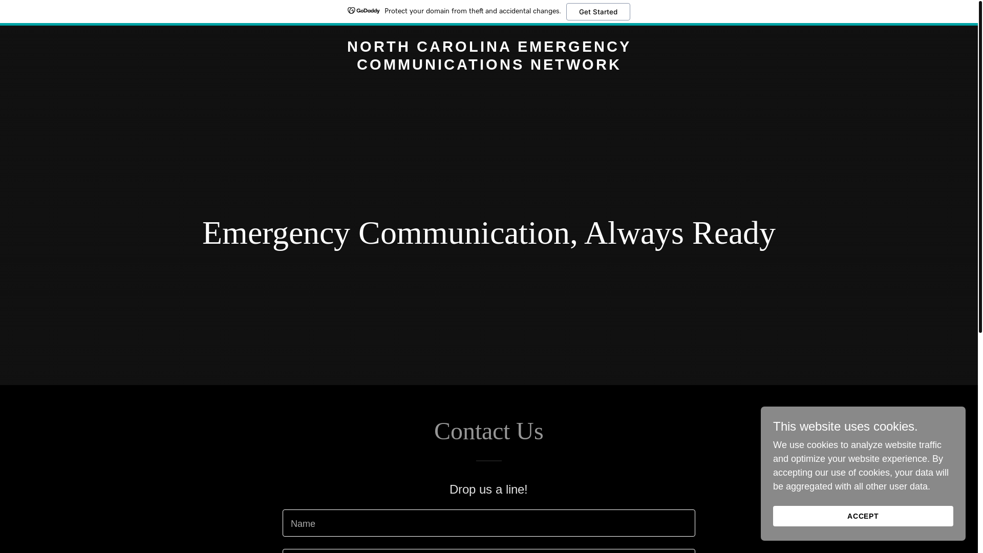 website screenshot of https://ncecn.org/