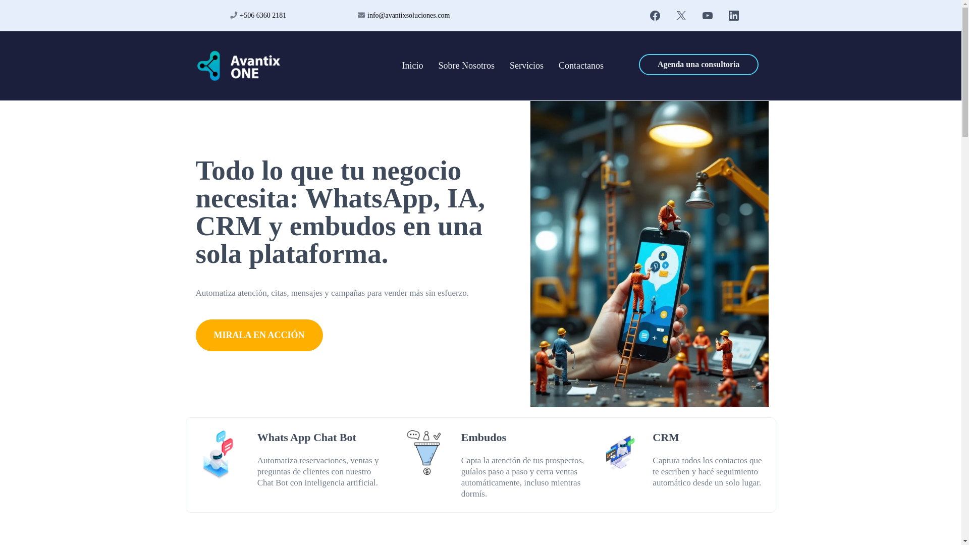 website screenshot of https://avantixone.com/