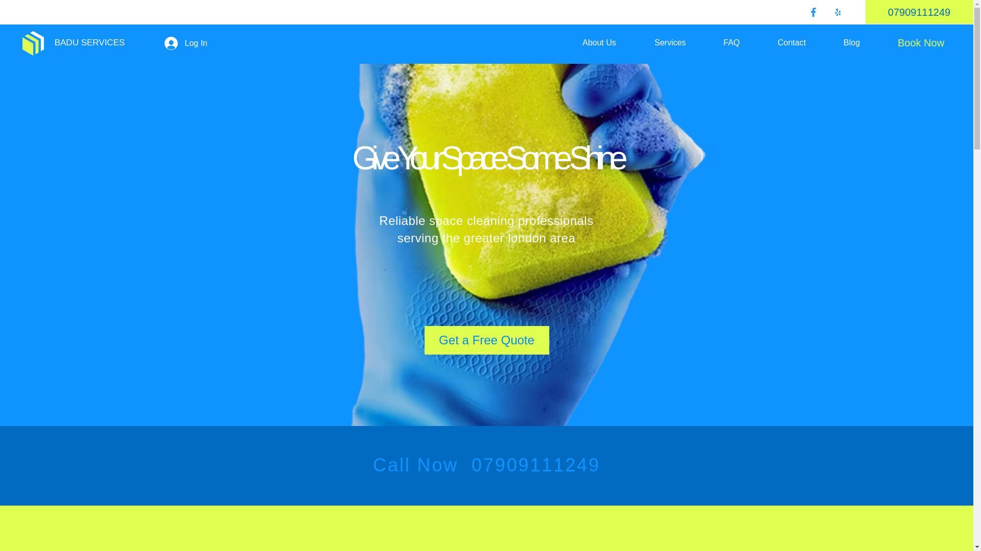 website screenshot of https://baduservices.co.uk/