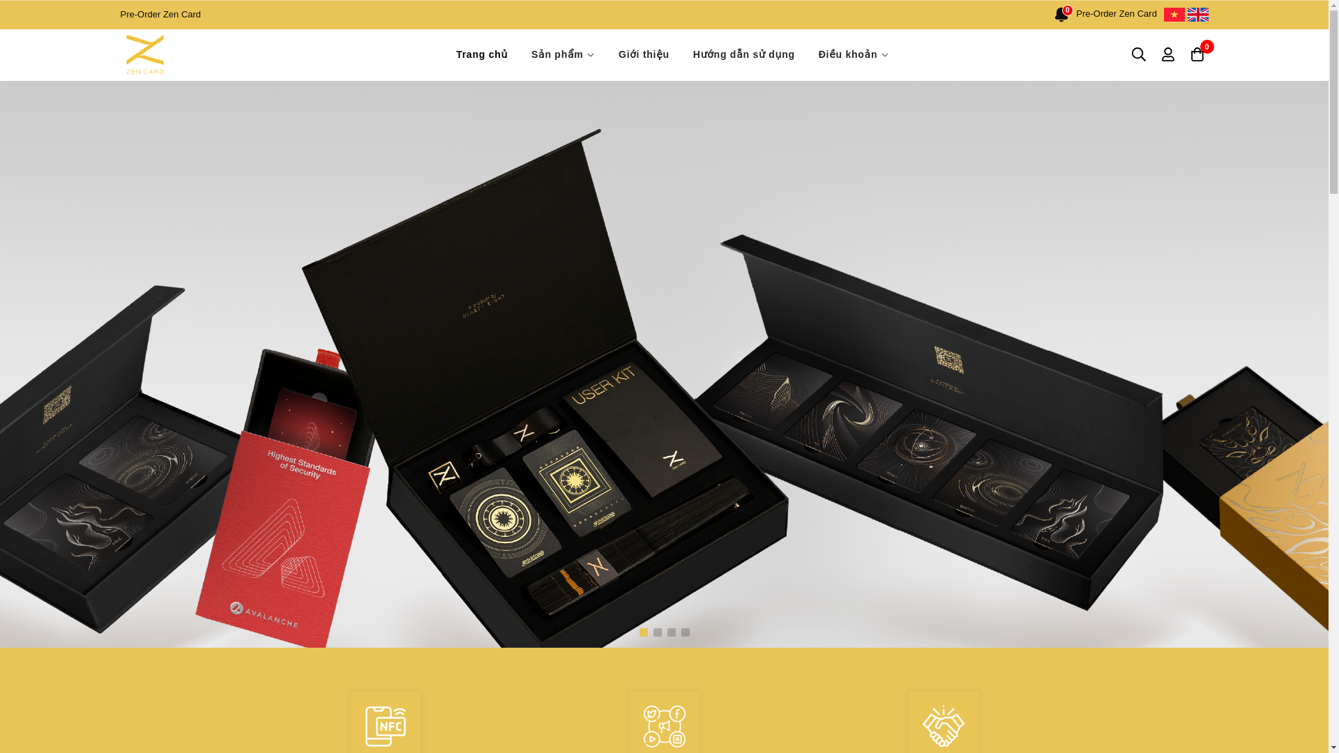 website screenshot of https://zencard.vn/