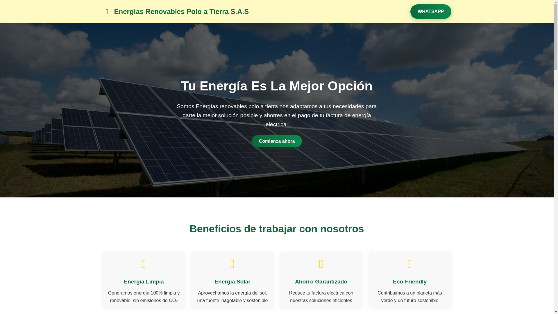 website screenshot of https://energias-renovables-polo-a-tierra.pages.dev/