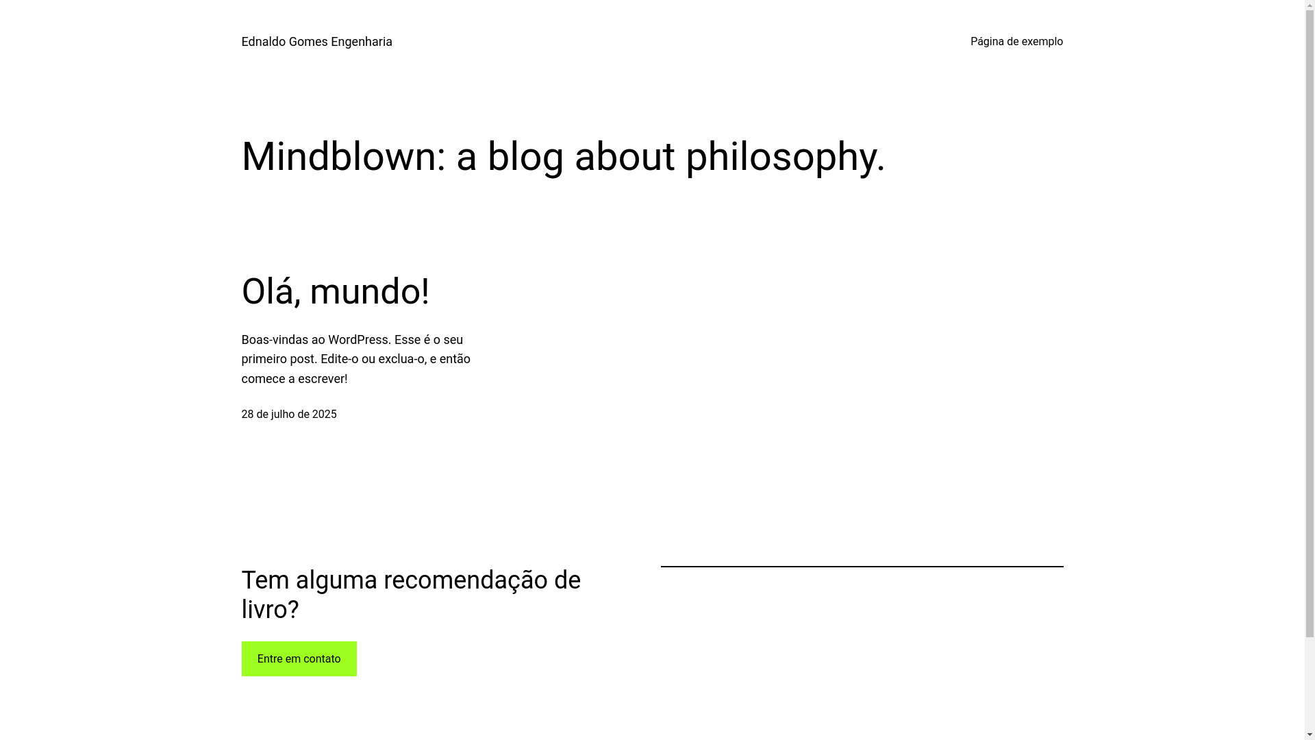 website screenshot of https://ednaldogomesengenharia.com.br/
