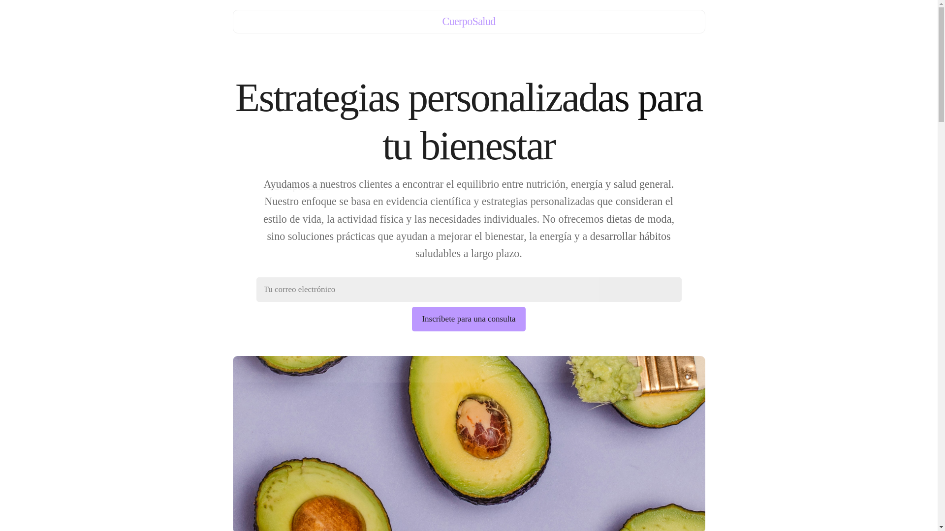 website screenshot of https://cuerposaludy.info/