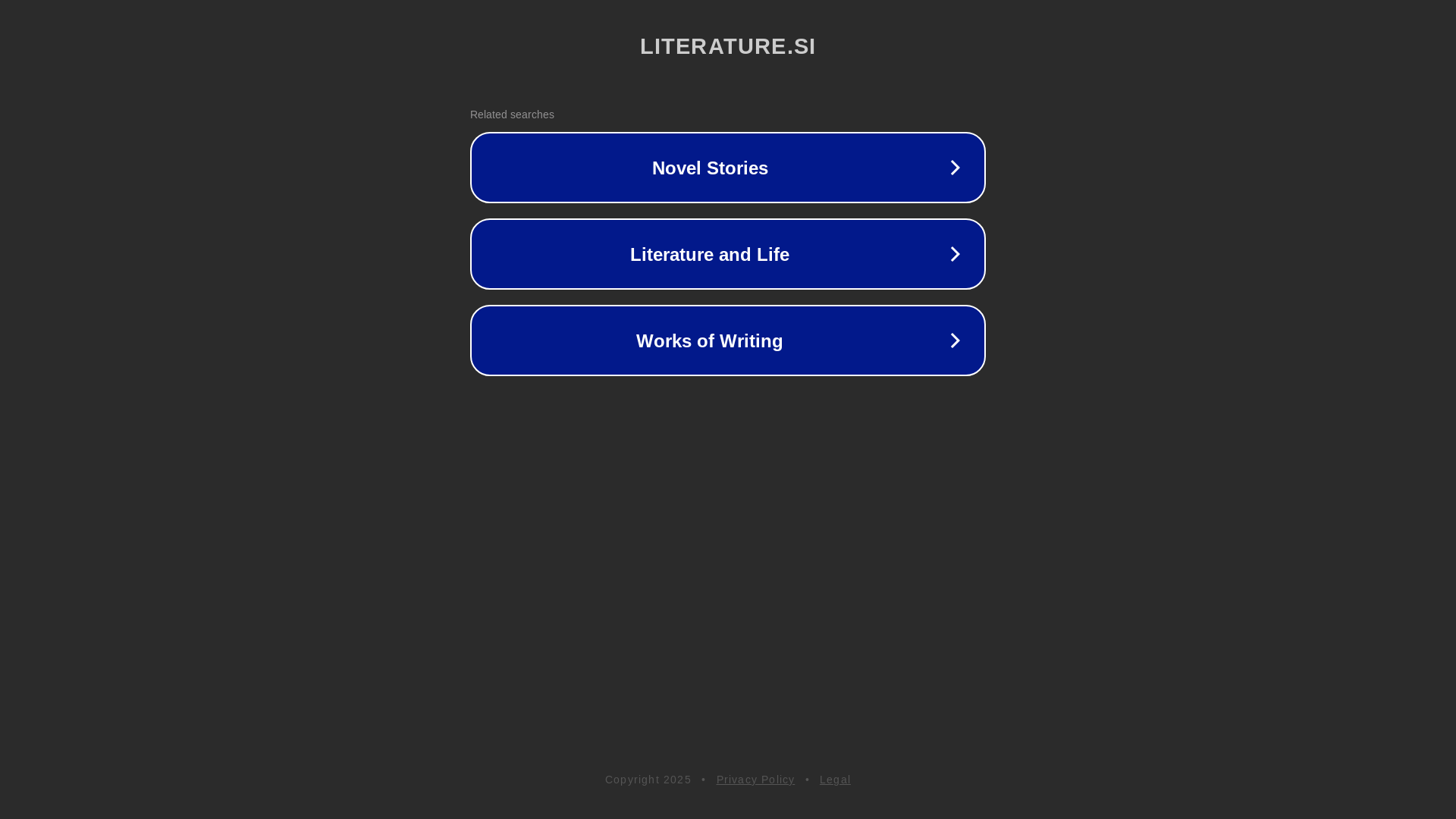 website screenshot of https://literature.si/