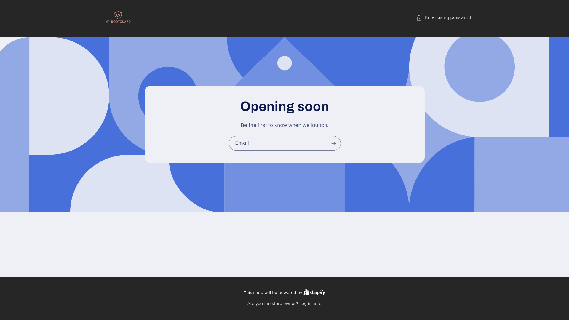 website screenshot of https://mybodyguard.org/