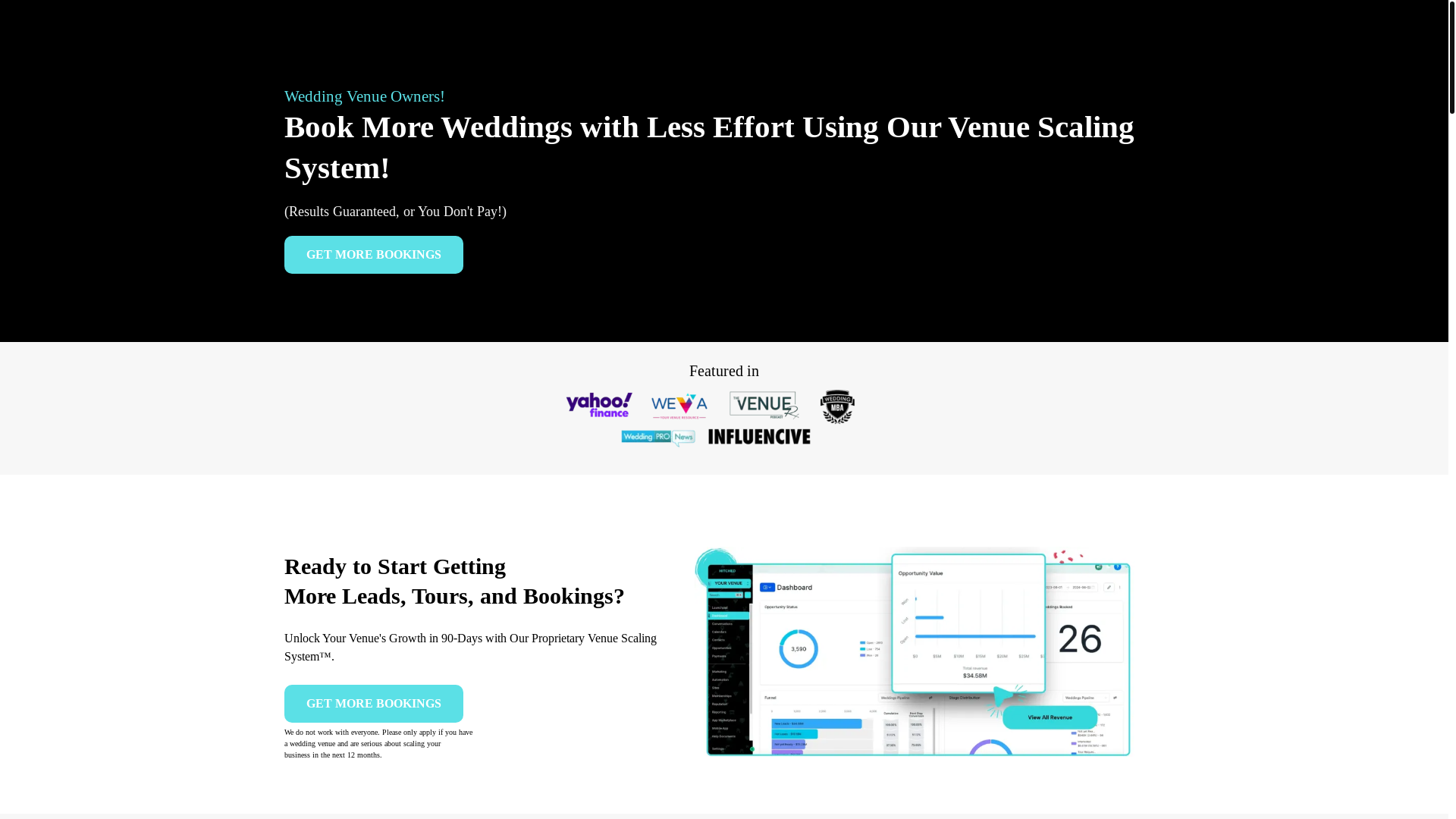 website screenshot of https://lookhitchedmarketing.com/