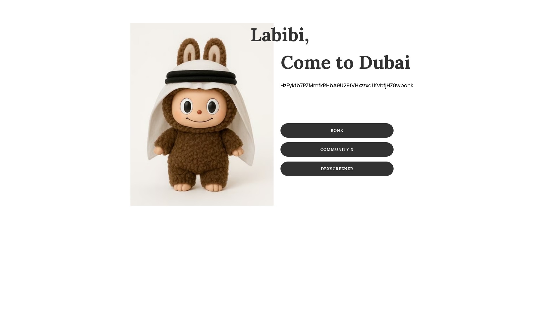 website screenshot of https://labibibonk.fun/