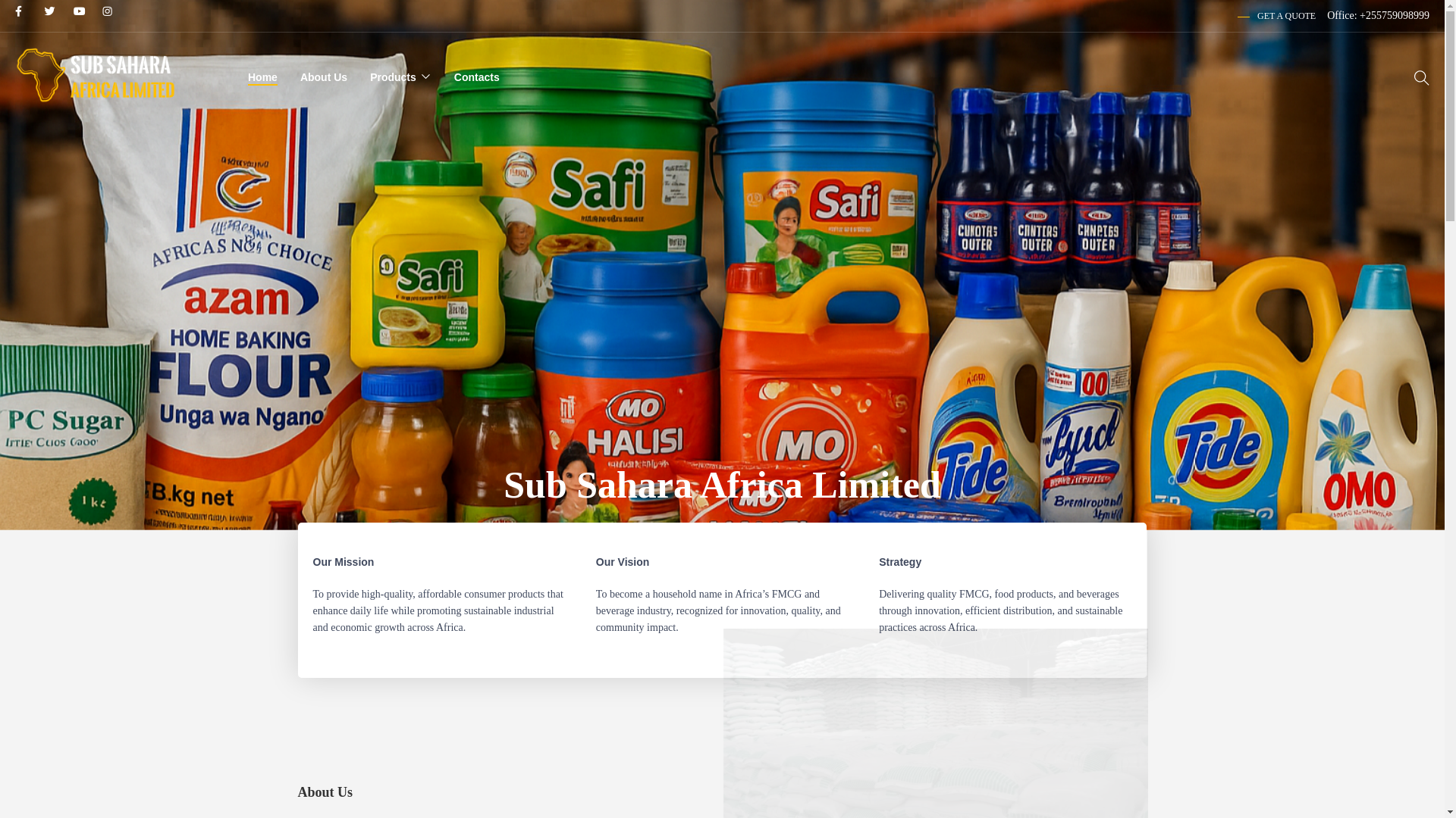 website screenshot of https://sub-saharaafrica.com/