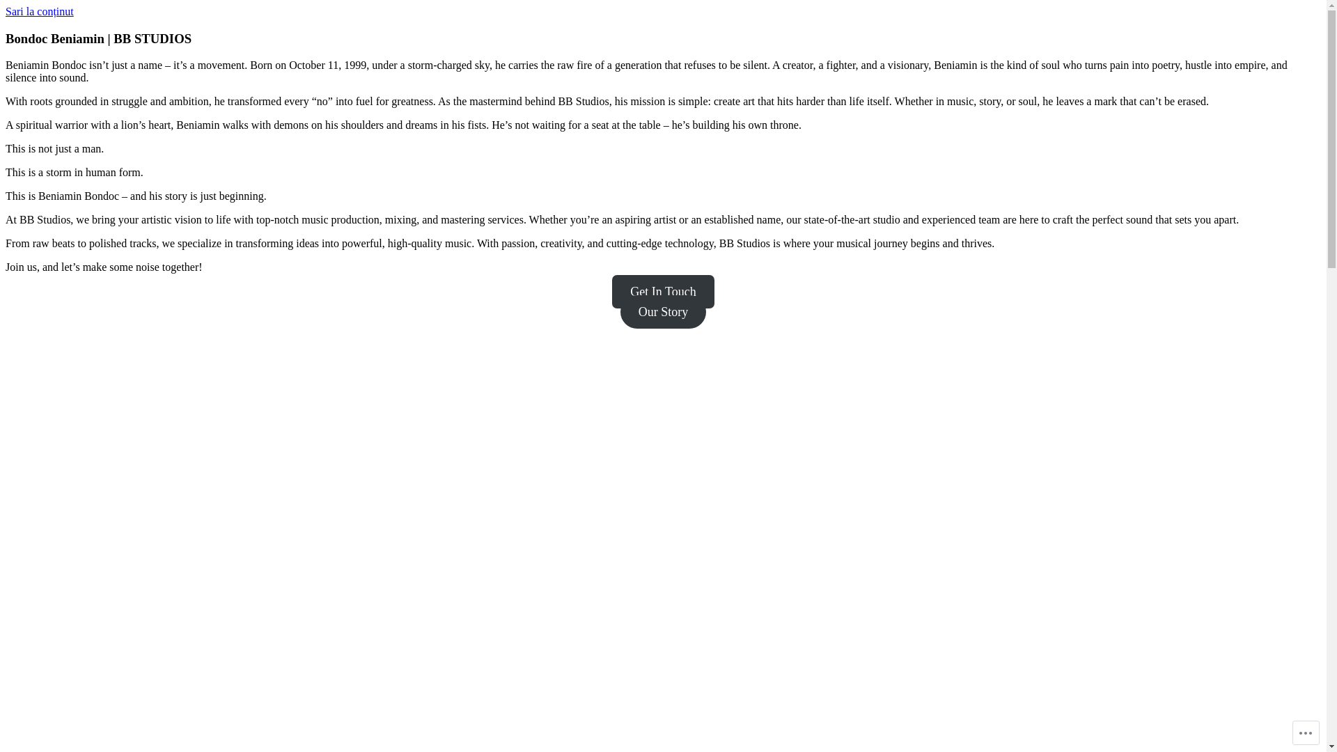 website screenshot of https://bondocbeniamin.blog/