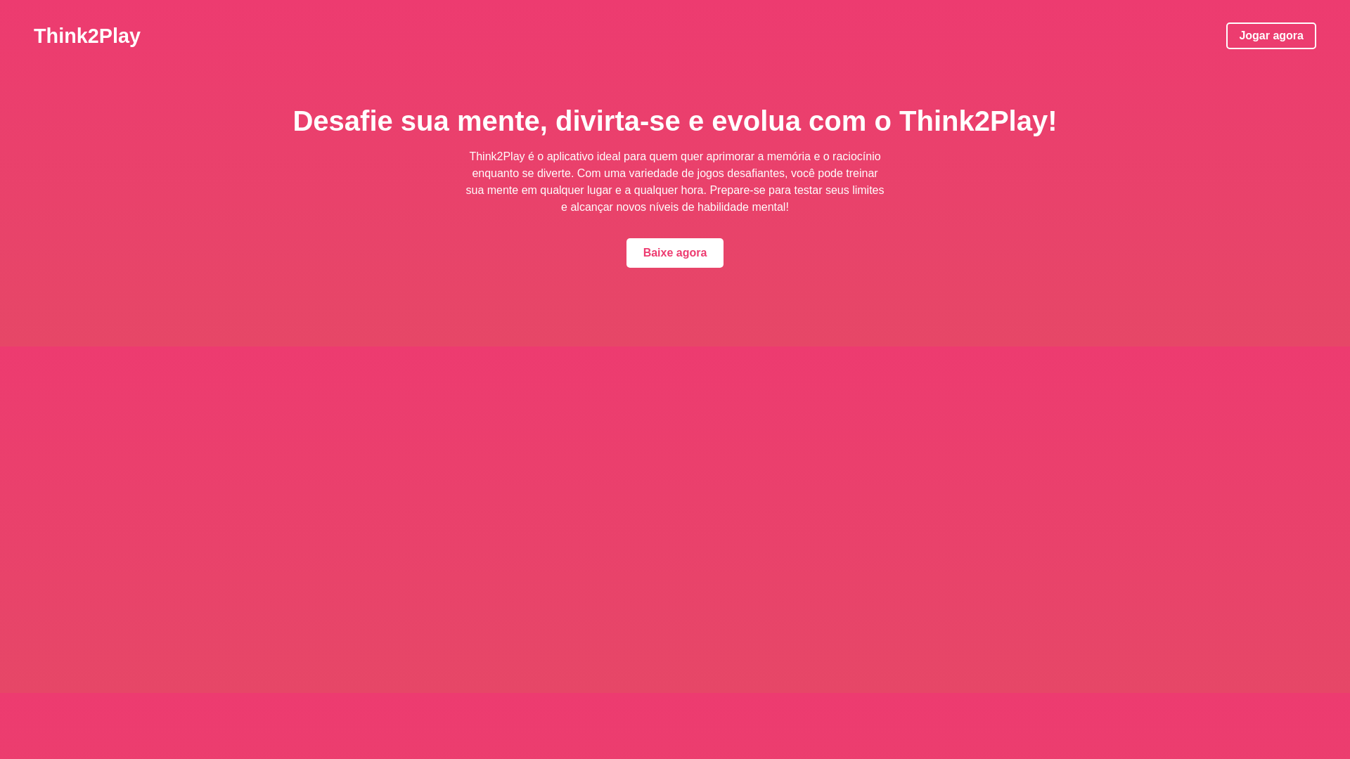 website screenshot of https://think2playfront.pages.dev/