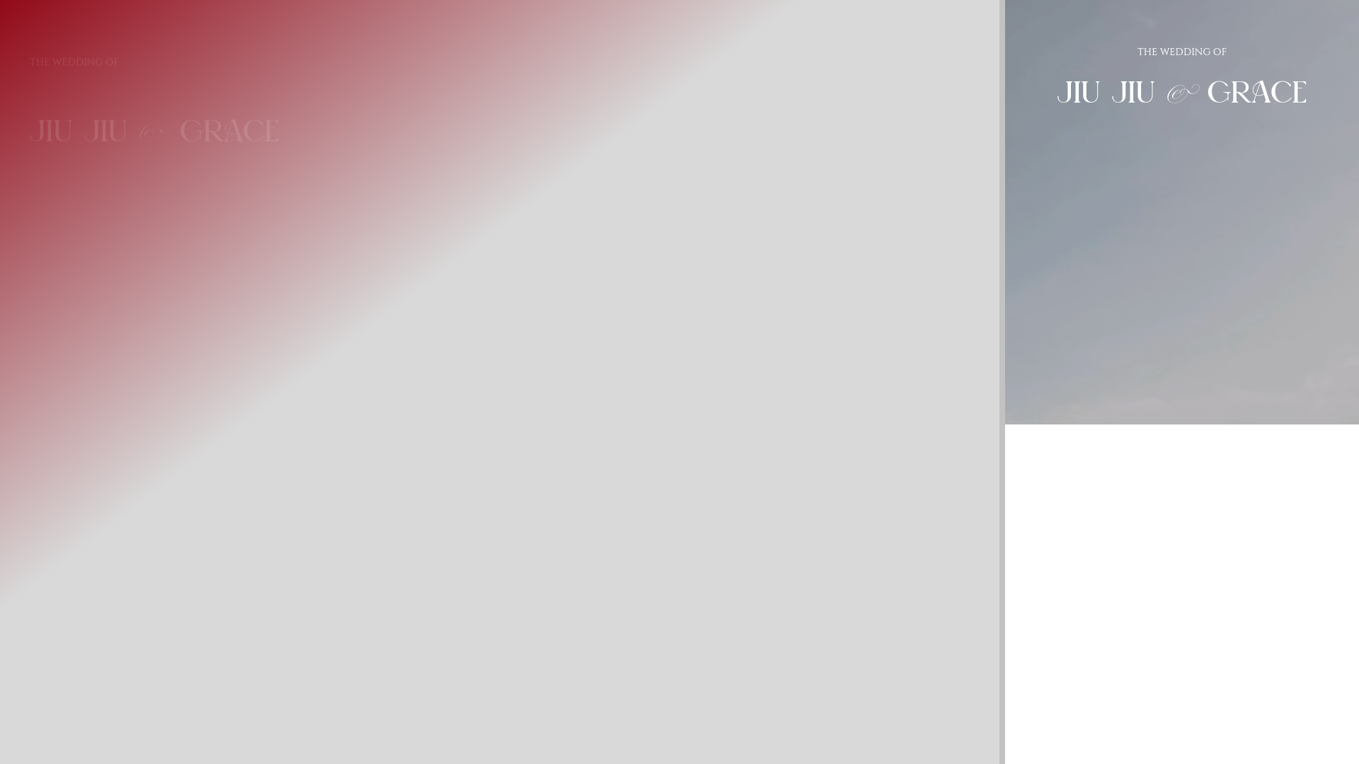 website screenshot of https://jiujiugracewedding.com/