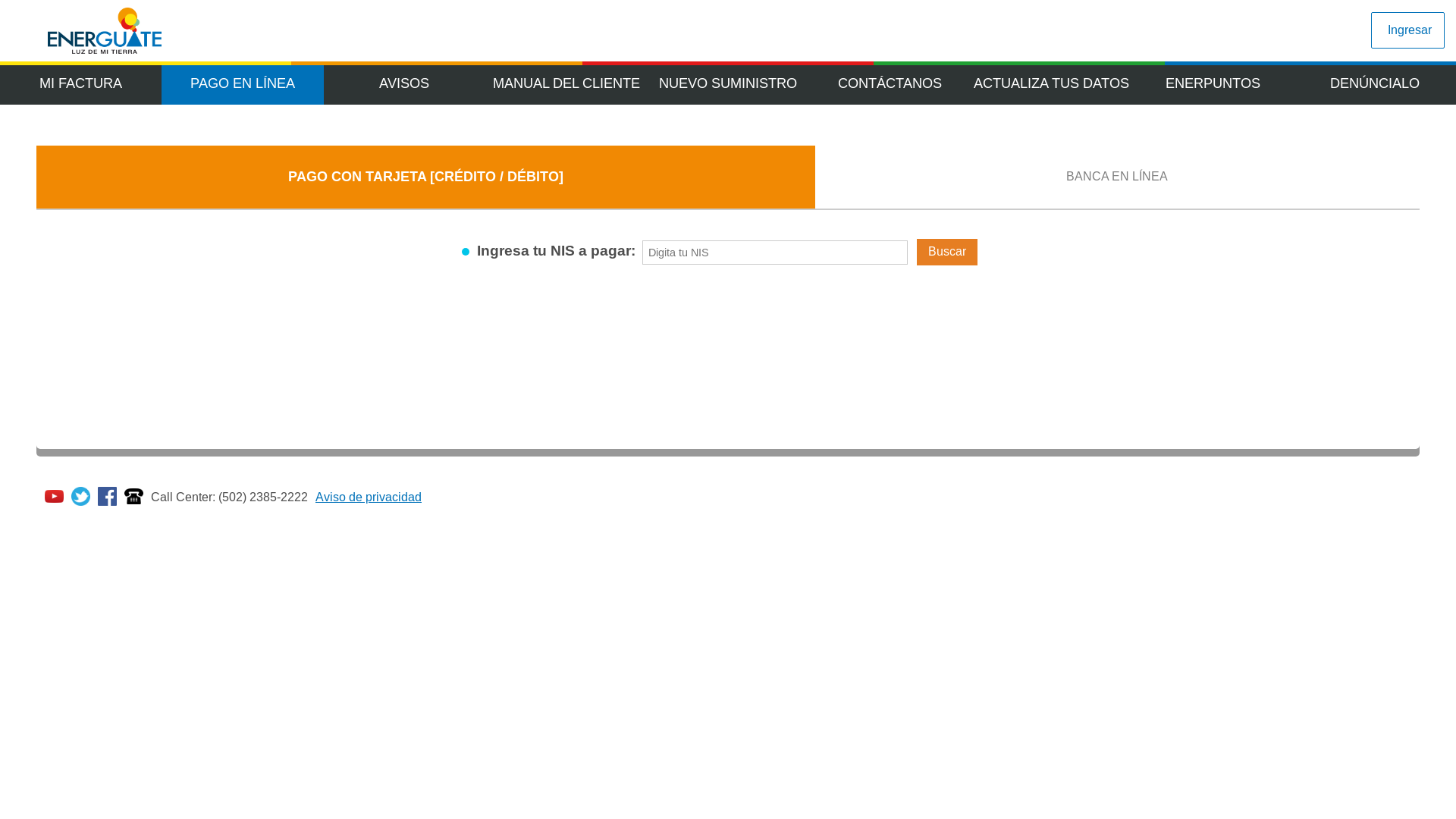website screenshot of https://pagoenerguate.com/