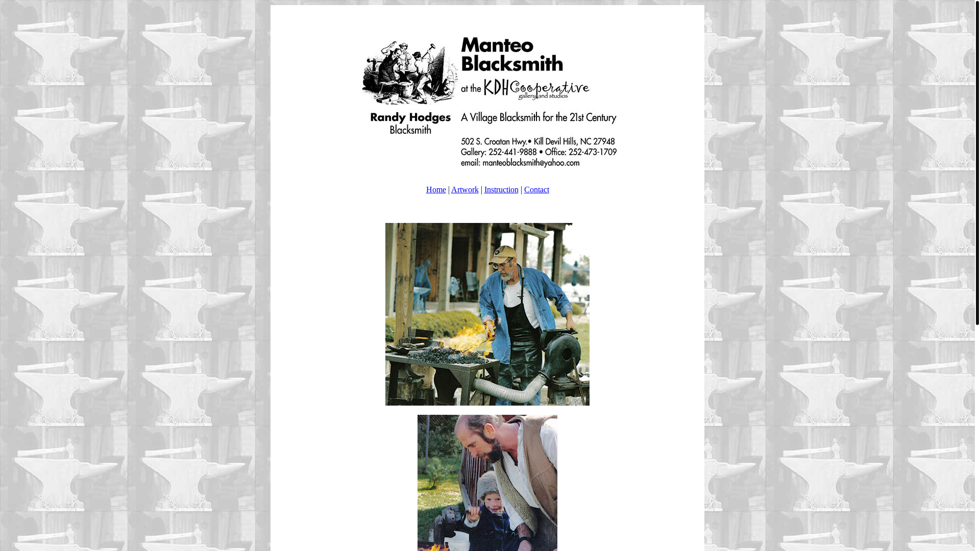 website screenshot of https://manteoblacksmith.pages.dev/