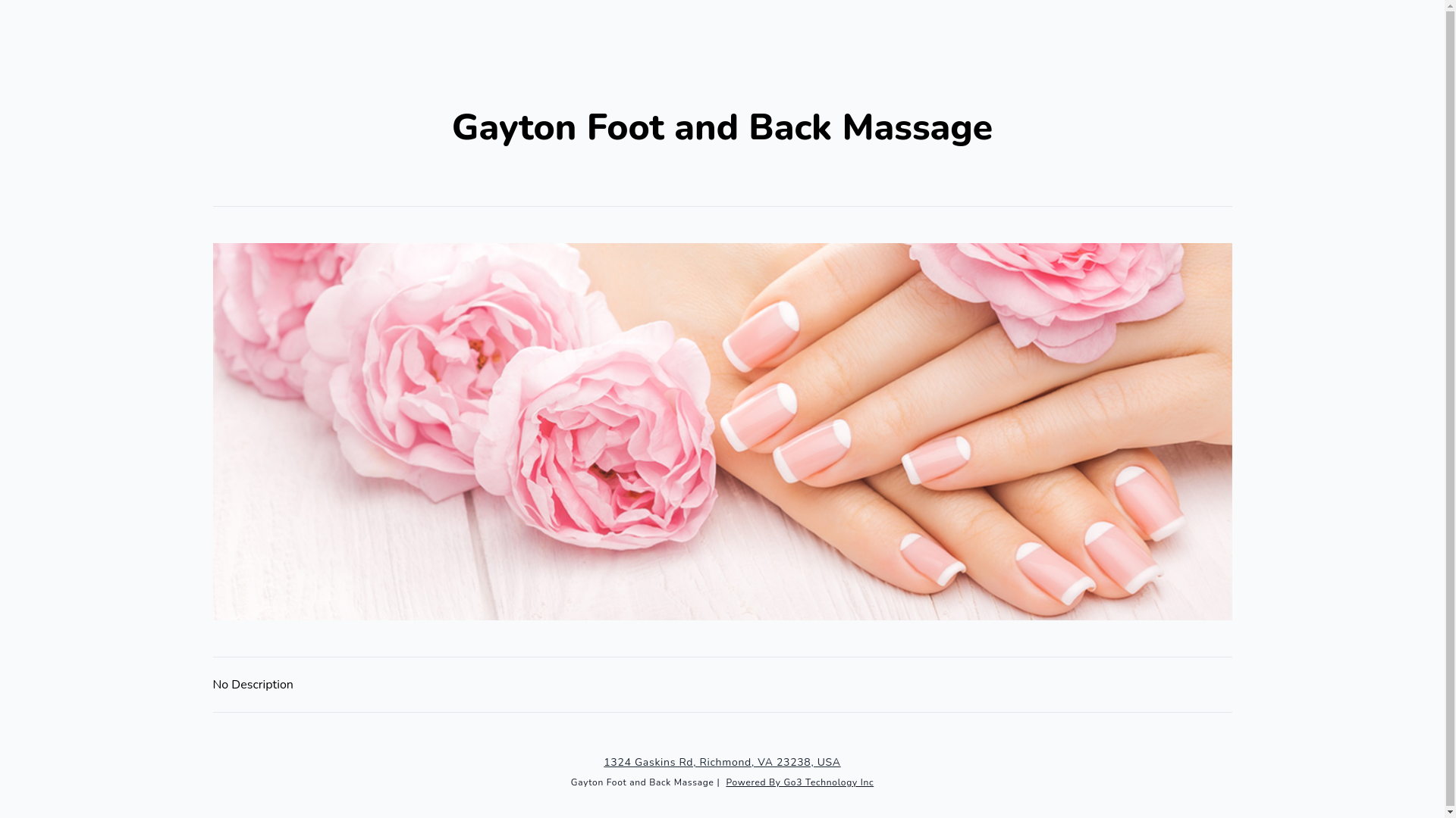 website screenshot of https://gaytonfootandbackmassage.com/