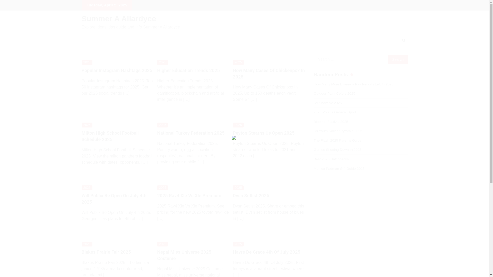 website screenshot of https://summeraallardyce.pages.dev/