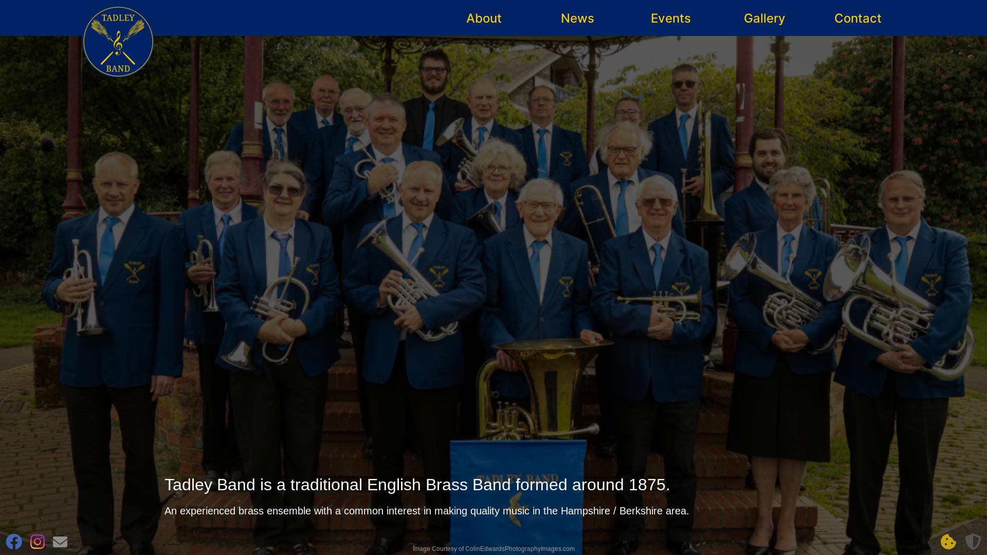 website screenshot of https://bandwebsite.pages.dev/